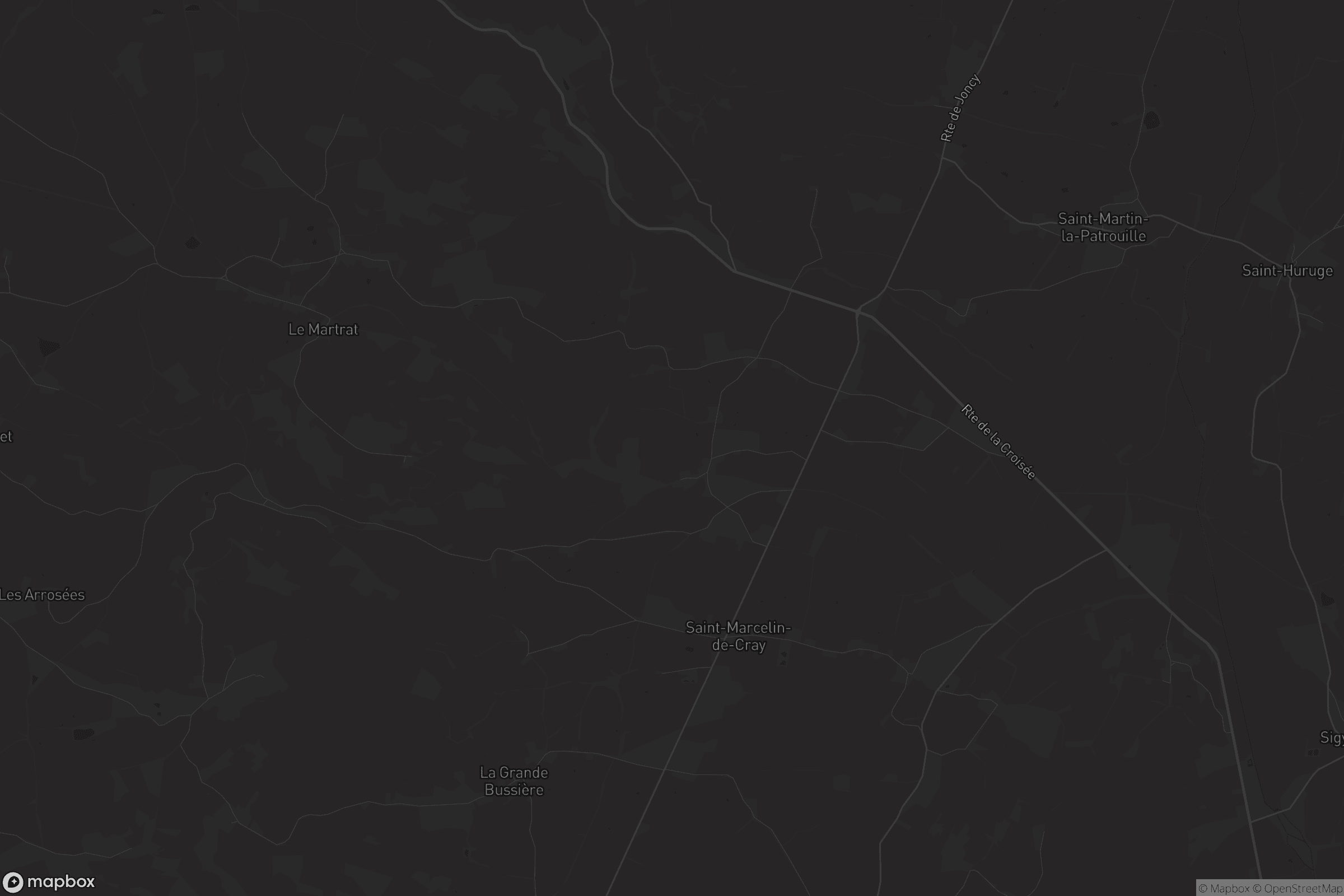 Carte de Saint-Marcelin-de-Cray