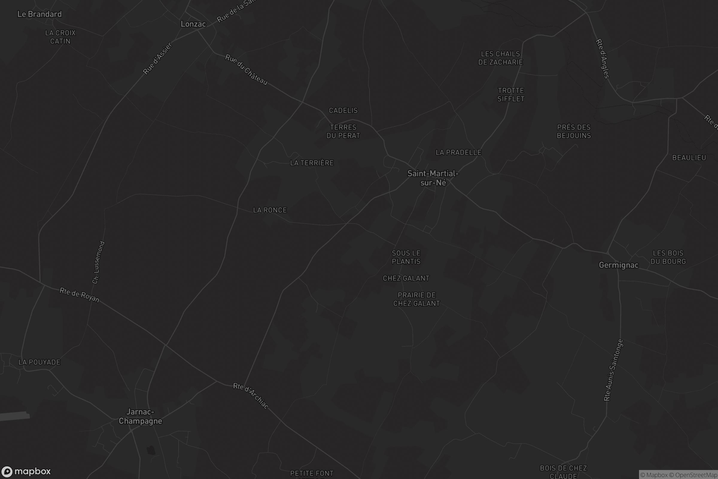 Carte de Saint-Martial-sur-Né