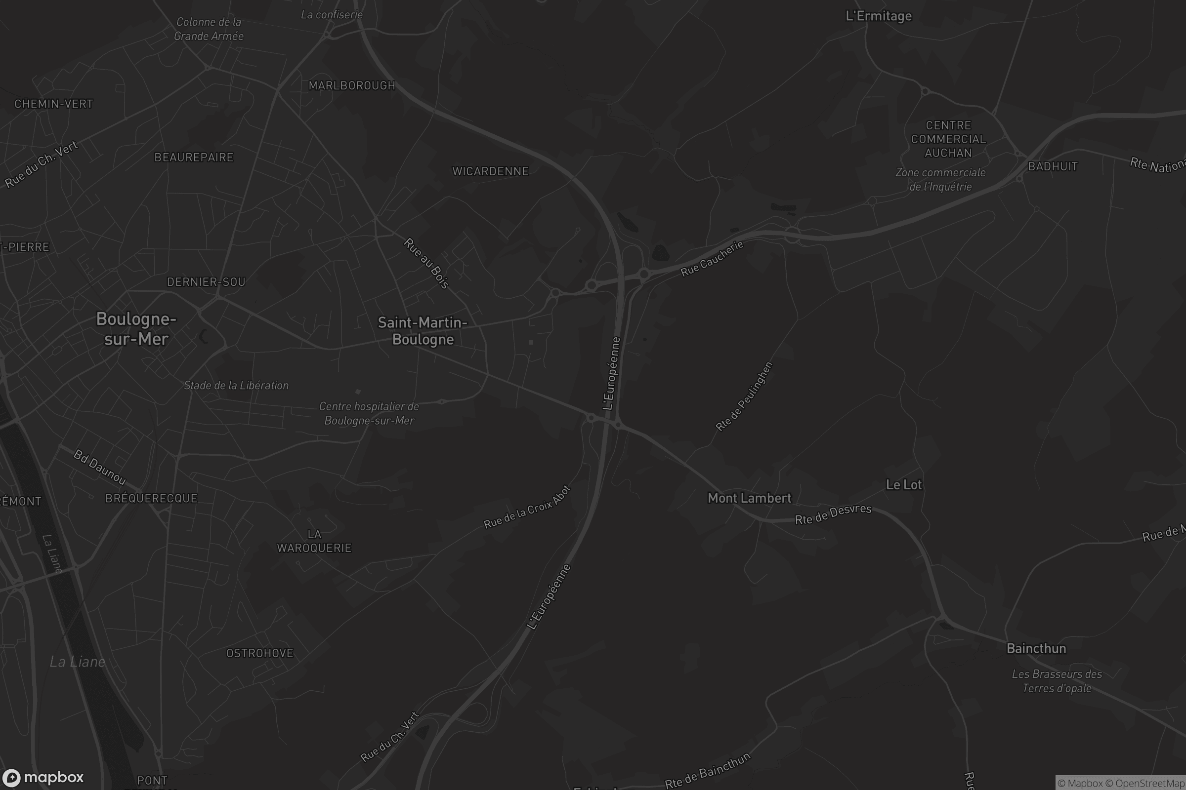 Carte de Saint-Martin-Boulogne