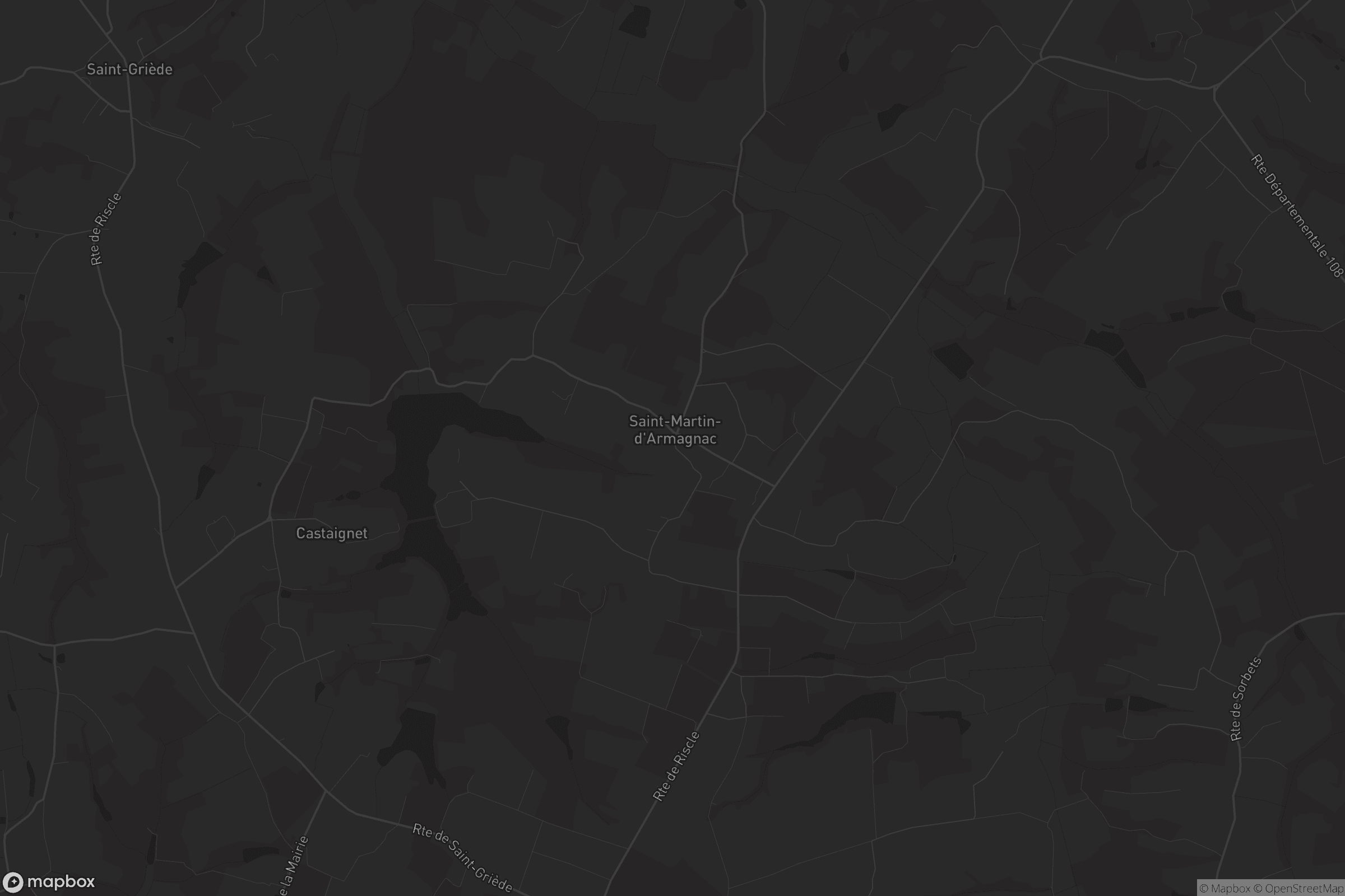 Carte de Saint-Martin-d'Armagnac
