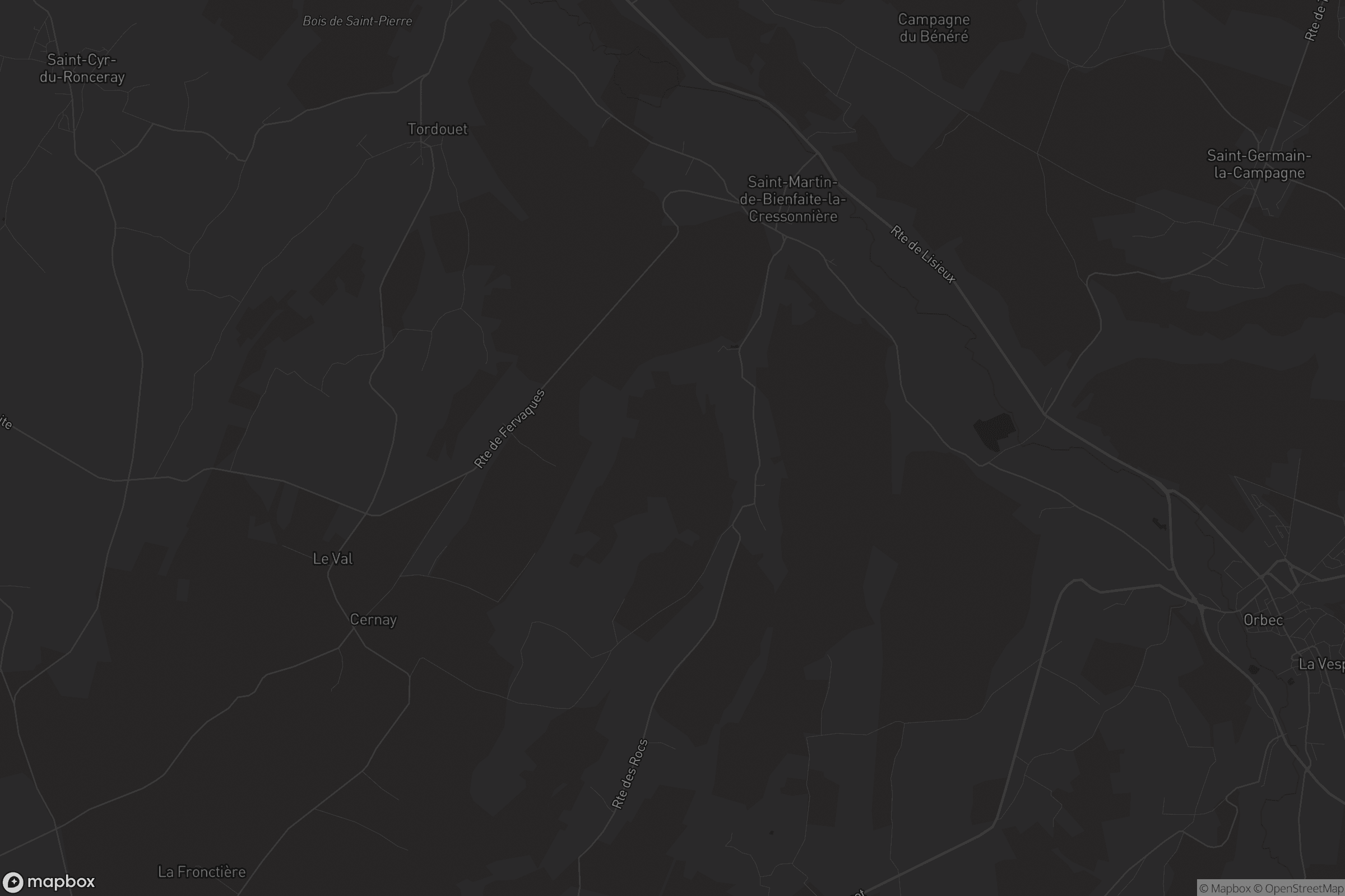 Carte de Saint-Martin-de-Bienfaite-la-Cressonnière