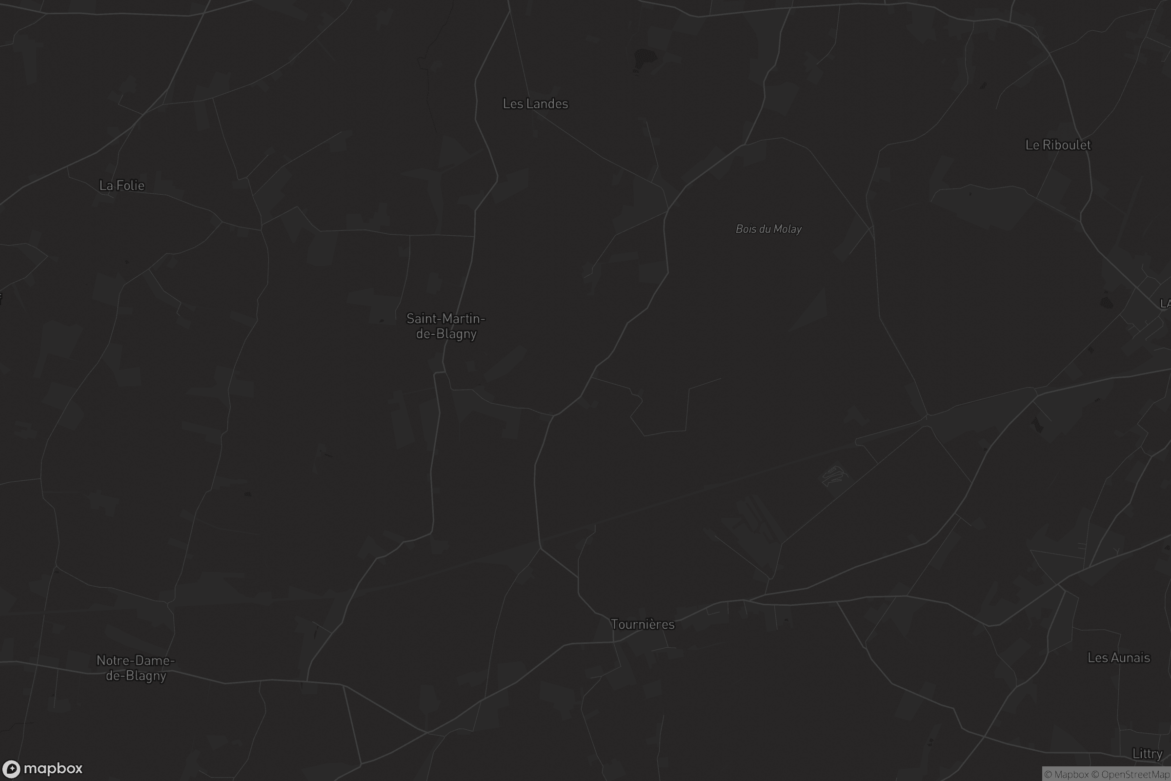 Carte de Saint-Martin-de-Blagny