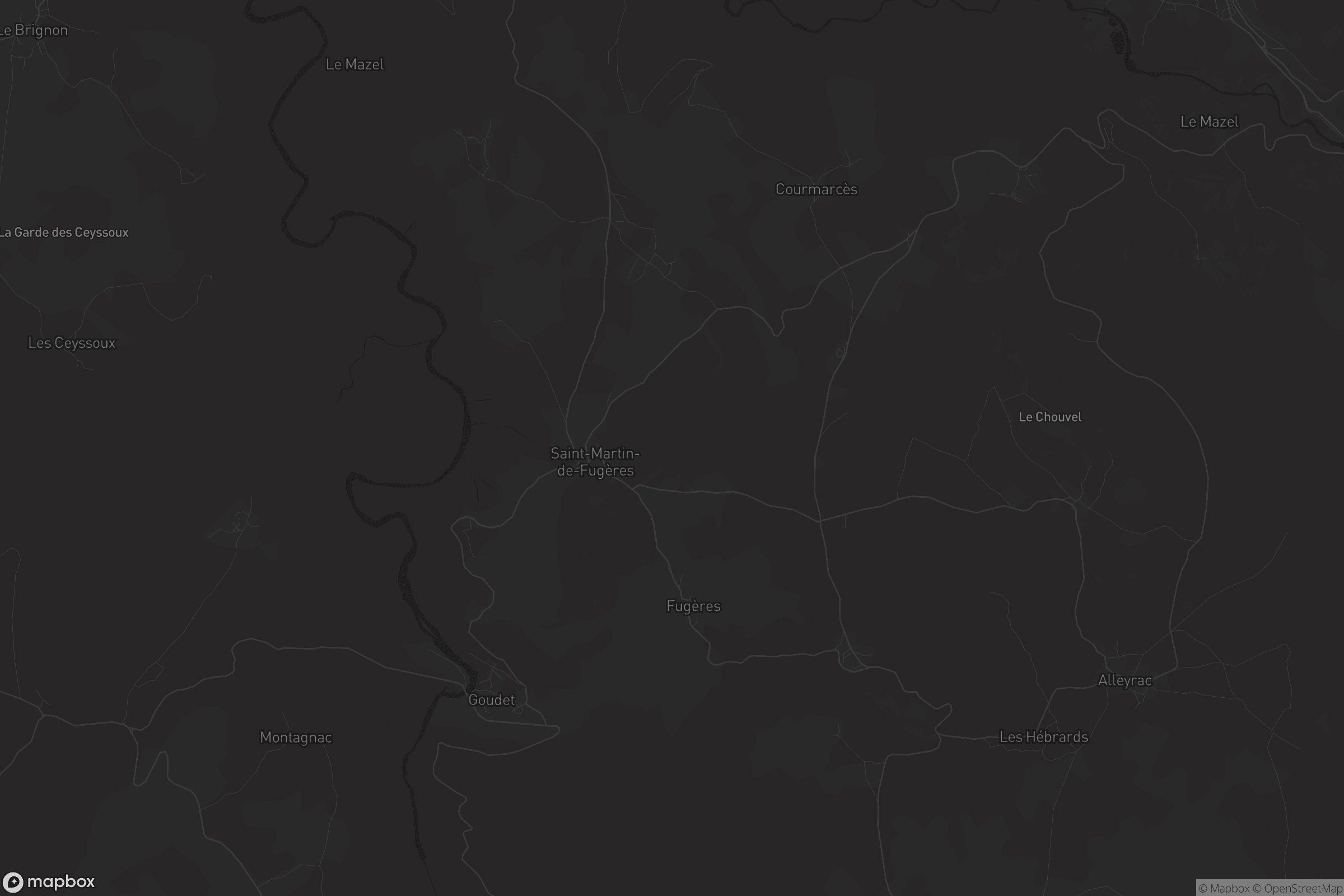 Carte de Saint-Martin-de-Fugères