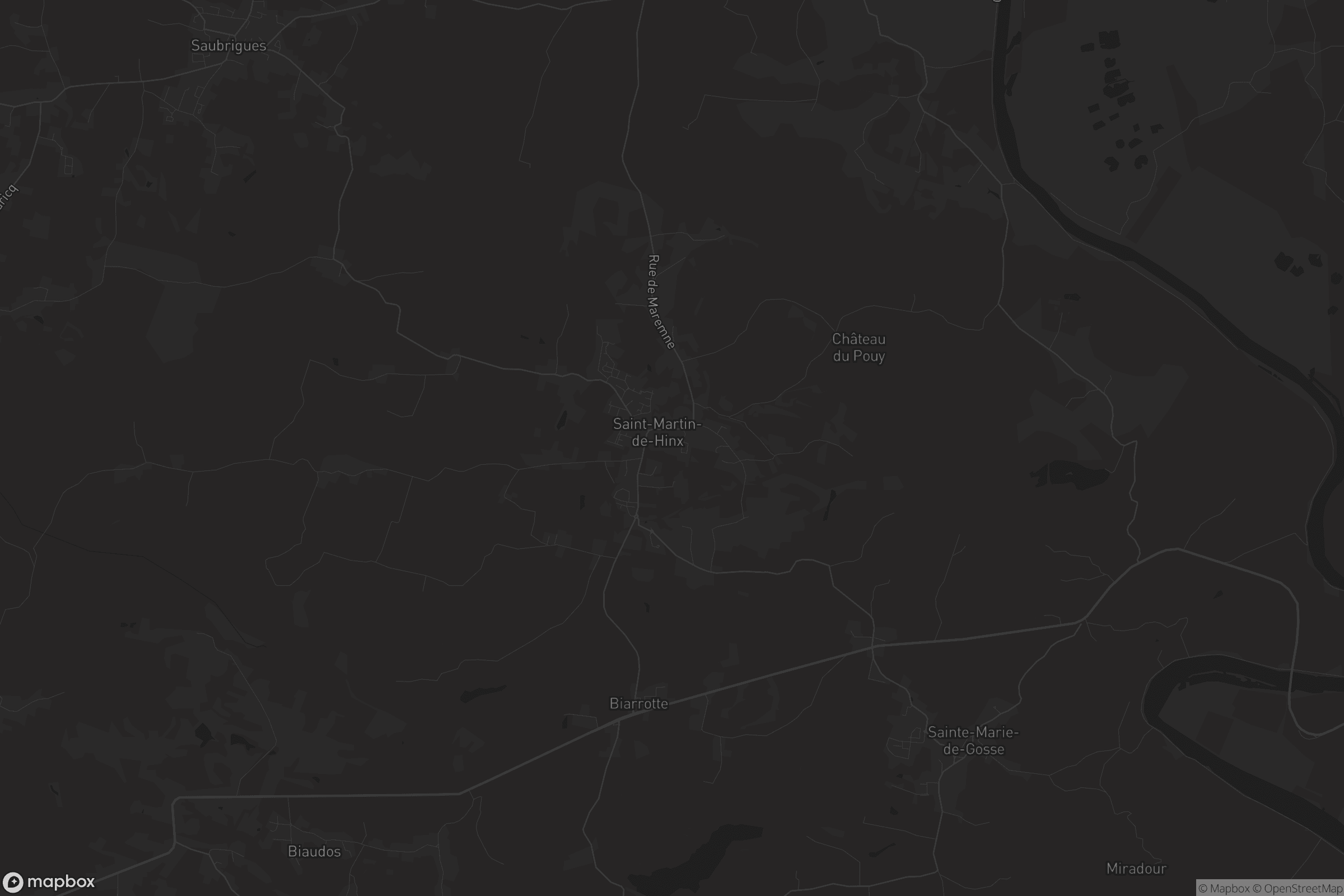 Carte de Saint-Martin-de-Hinx