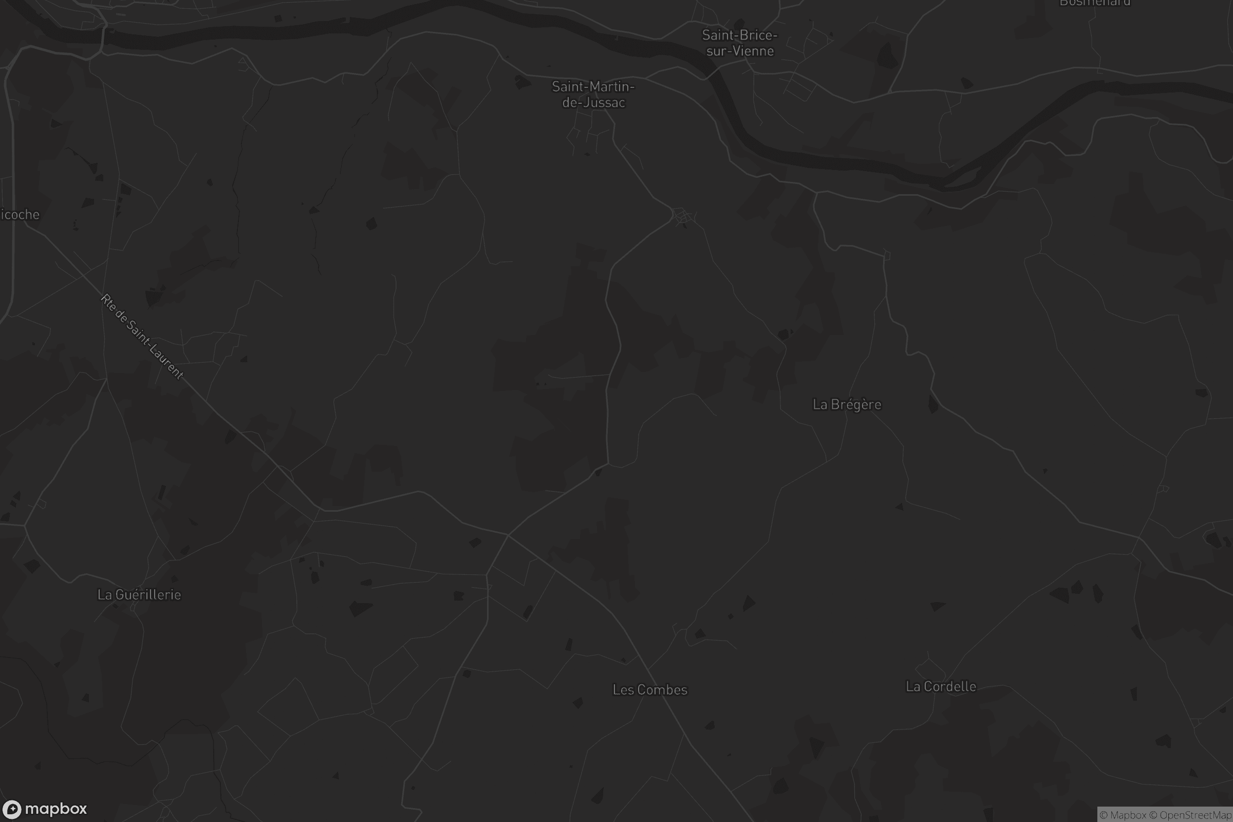 Carte de Saint-Martin-de-Jussac