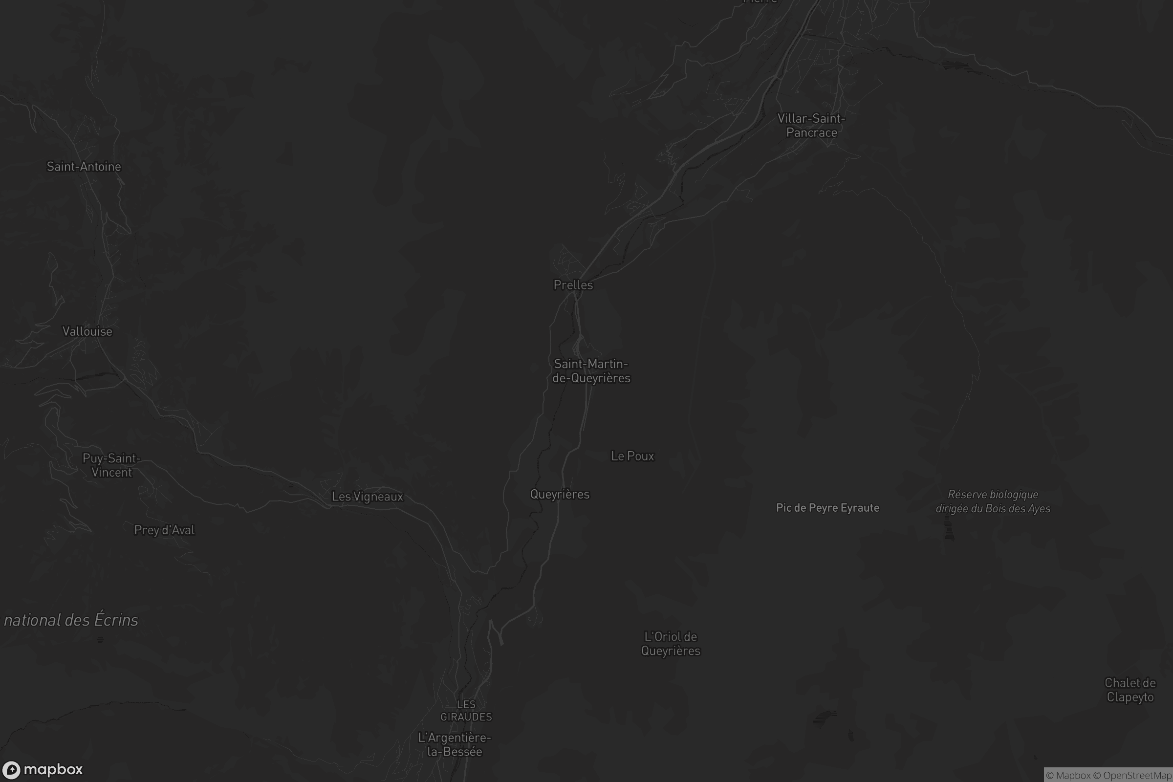 Carte de Saint-Martin-de-Queyrières