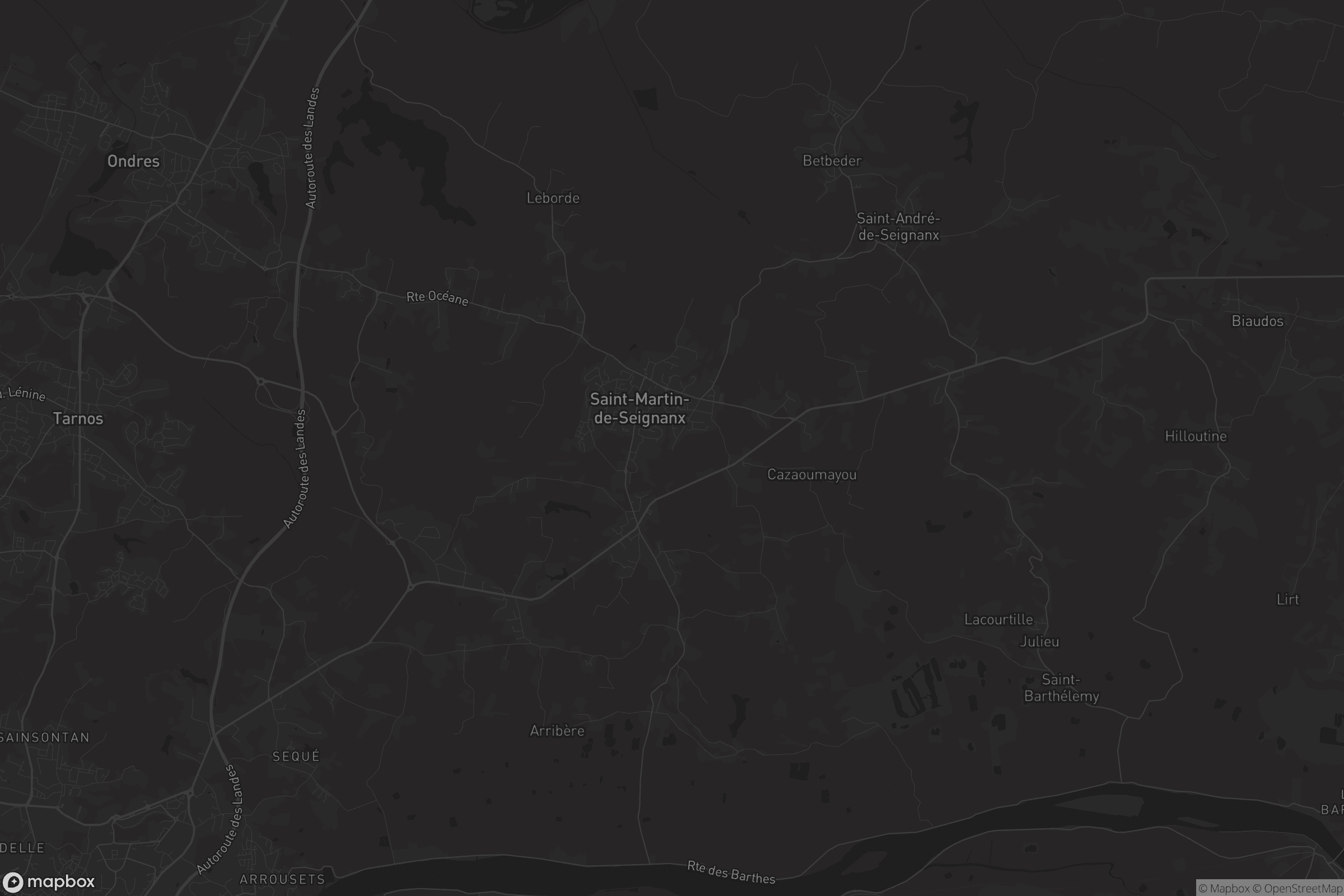 Carte de Saint-Martin-de-Seignanx