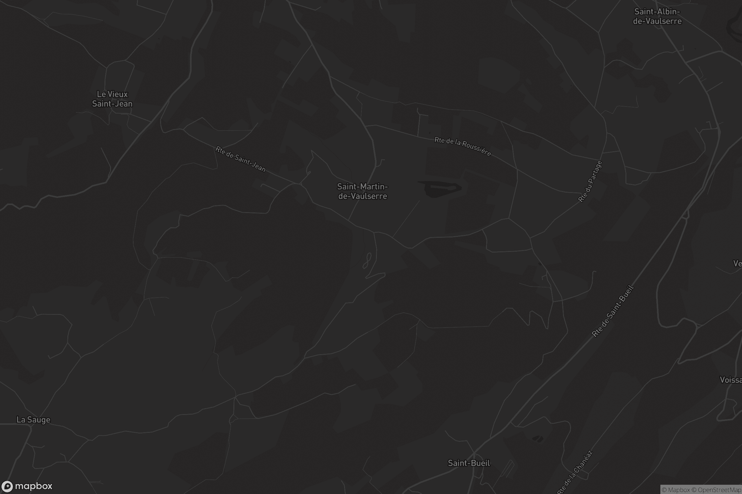 Carte de Saint-Martin-de-Vaulserre
