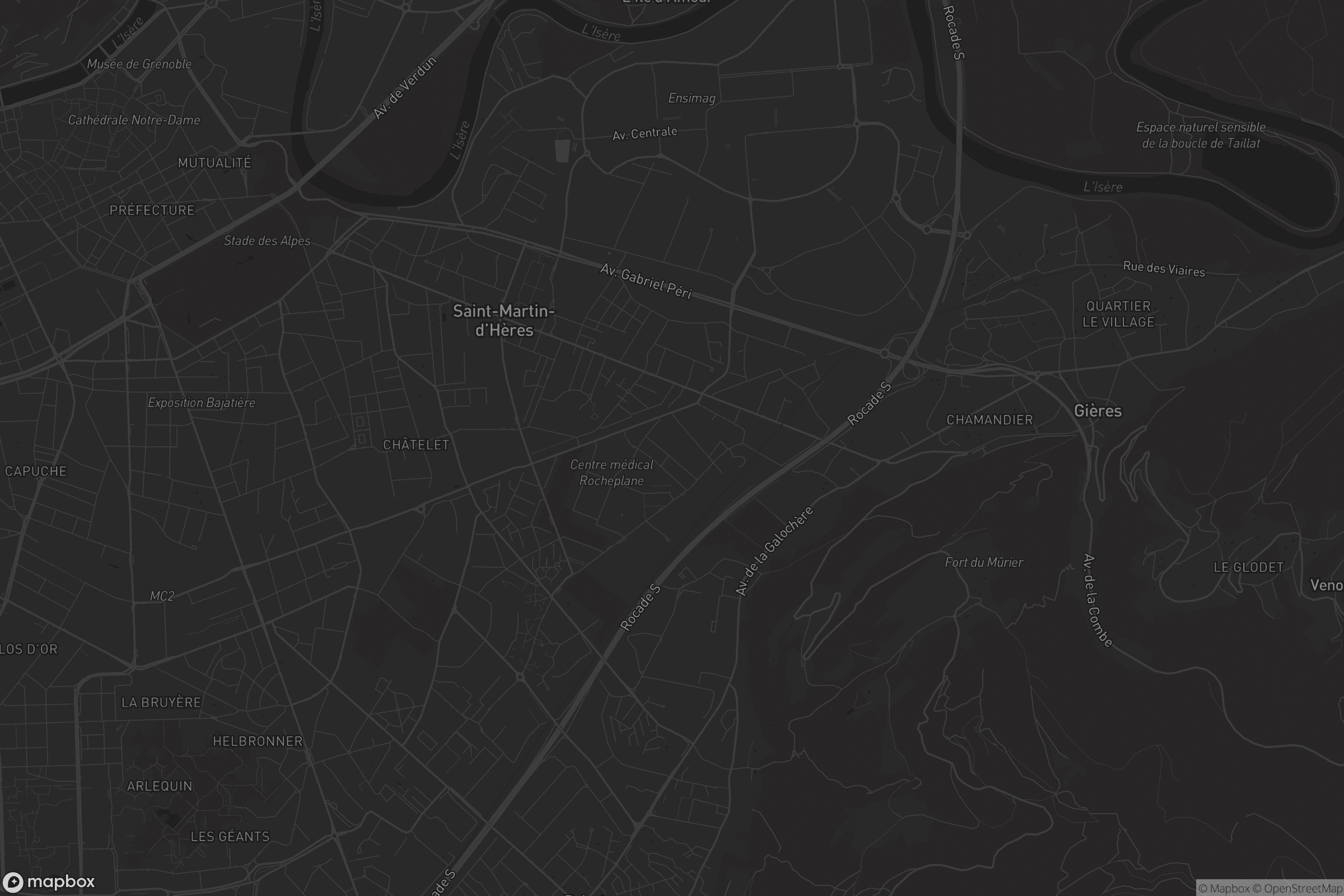 Carte de Saint-Martin-d'Hères