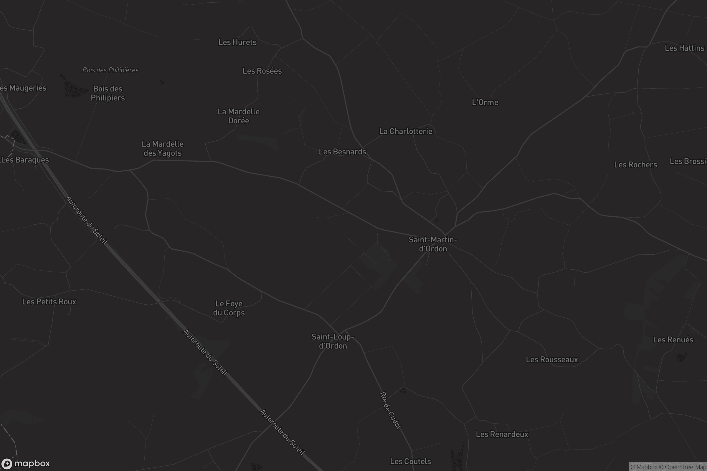 Carte de Saint-Martin-d'Ordon