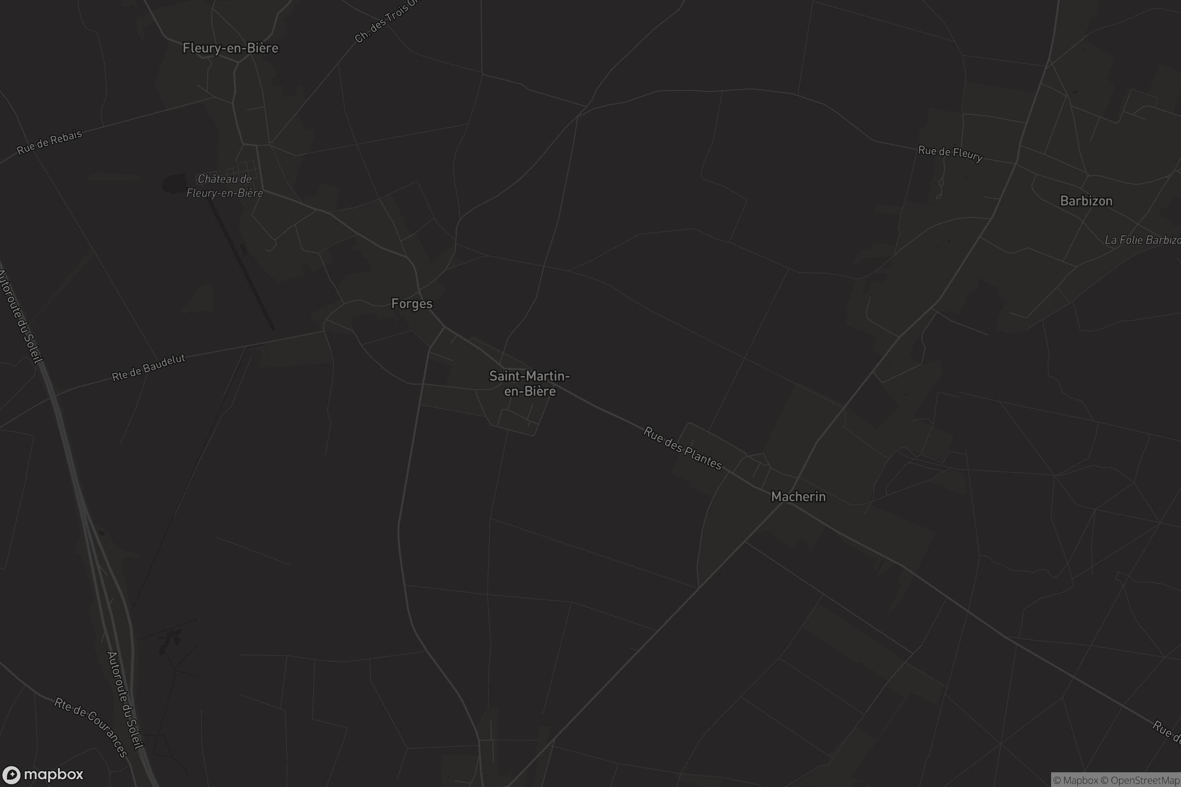 Carte de Saint-Martin-en-Bière