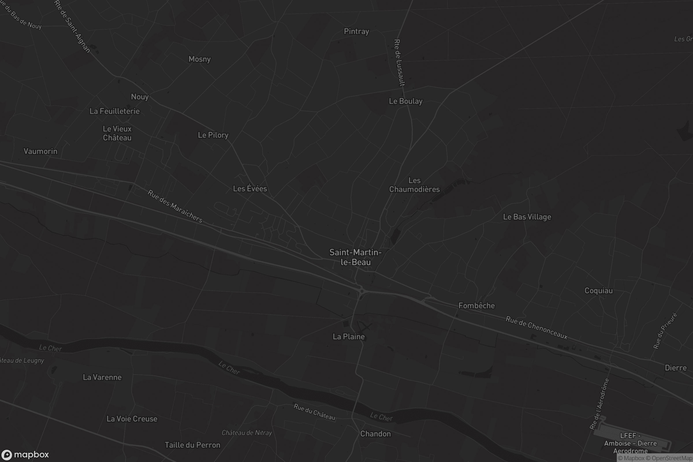 Carte de Saint-Martin-le-Beau