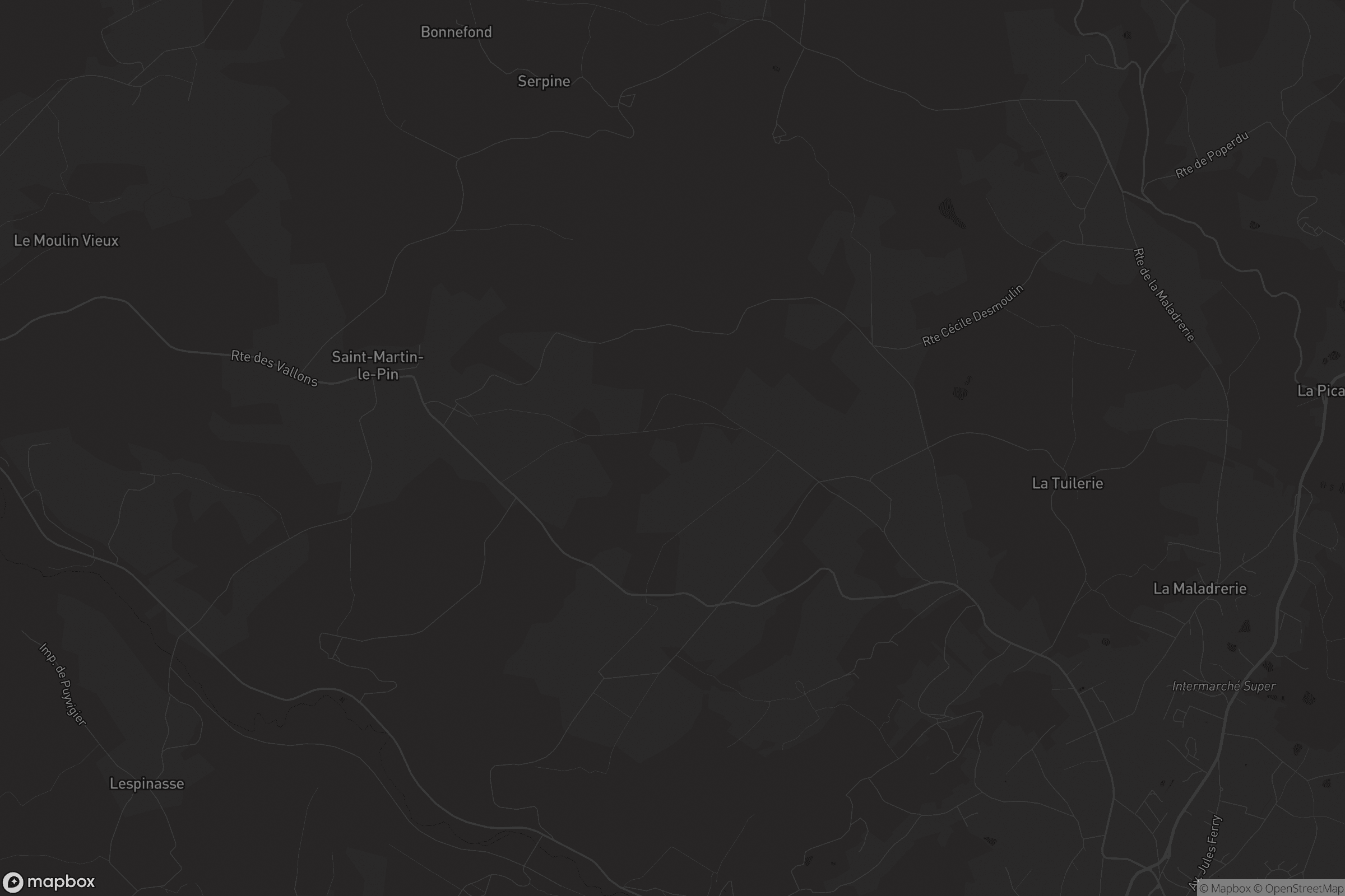 Carte de Saint-Martin-le-Pin