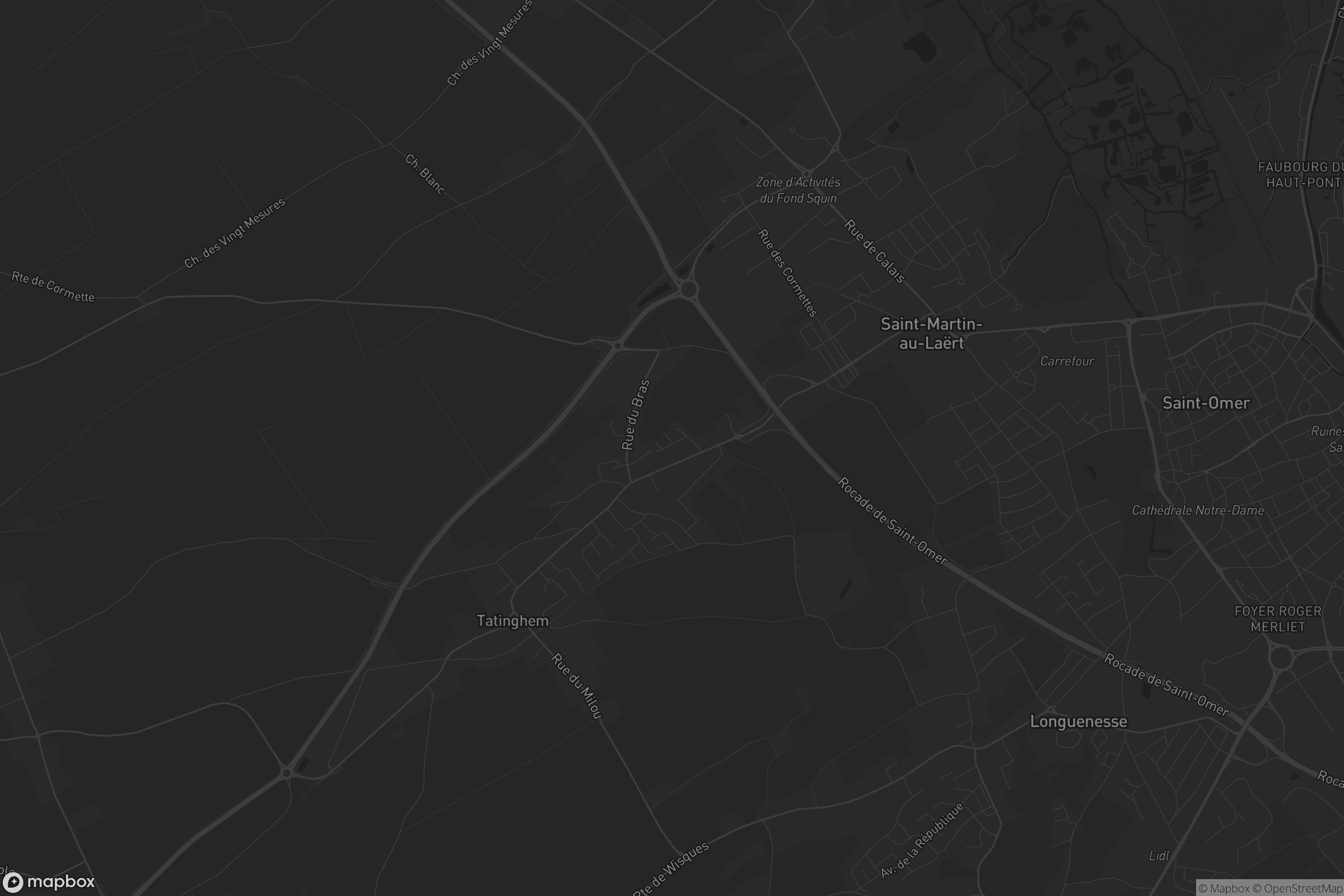 Carte de Saint-Martin-lez-Tatinghem