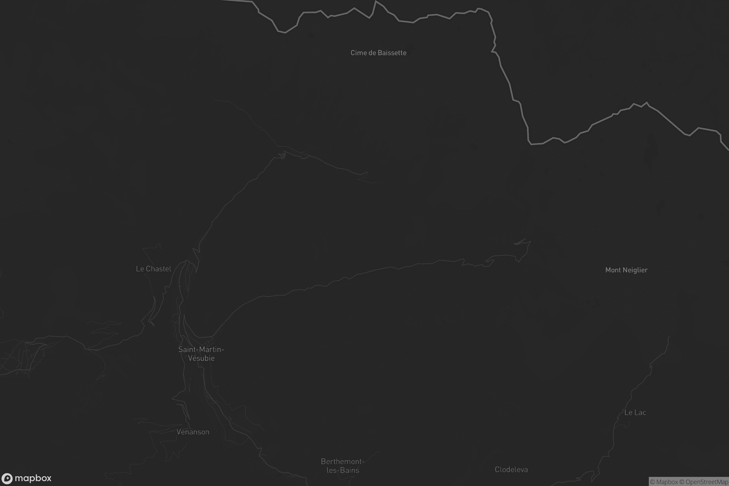 Carte de Saint-Martin-Vésubie