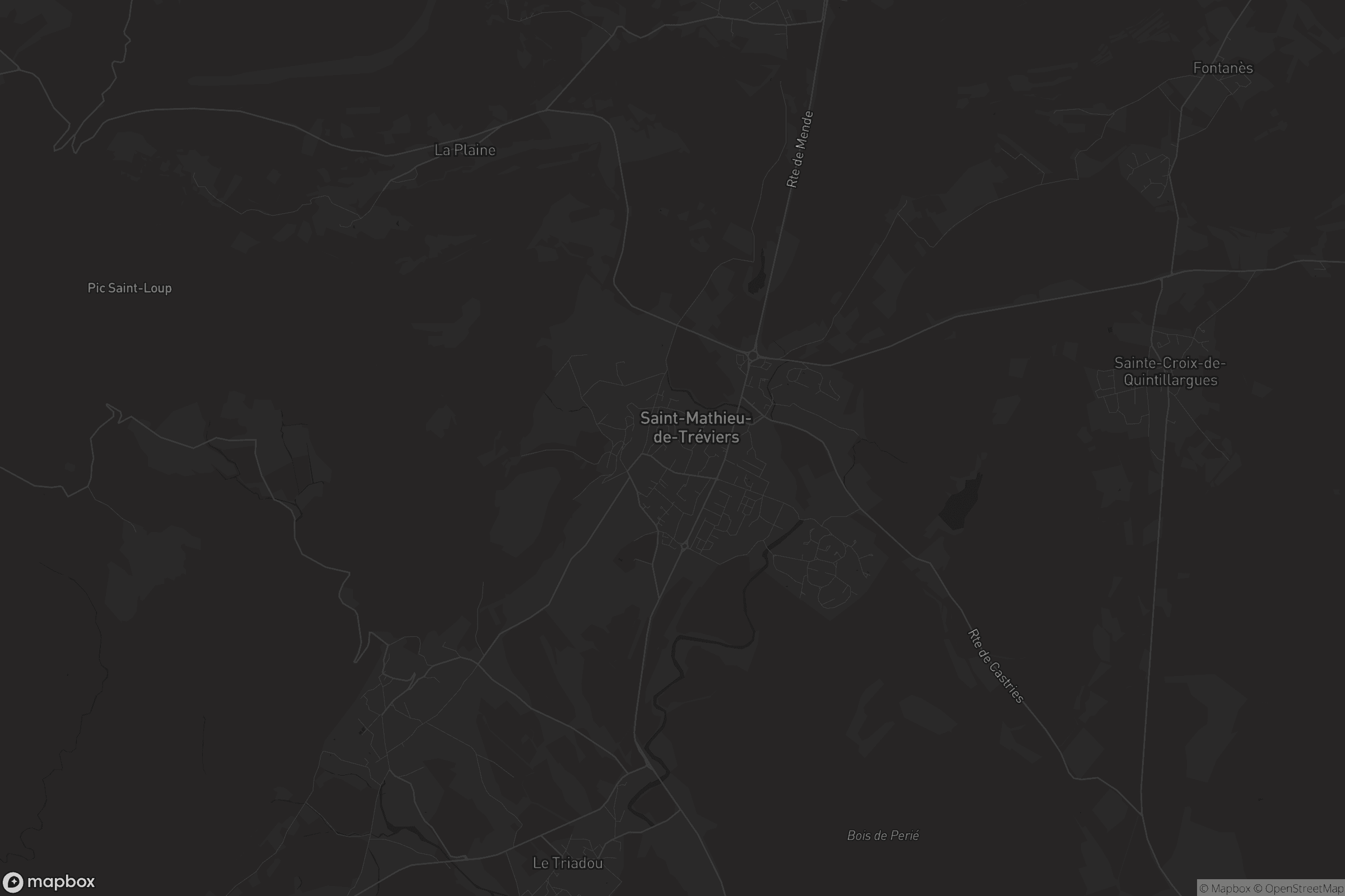 Carte de Saint-Mathieu-de-Tréviers