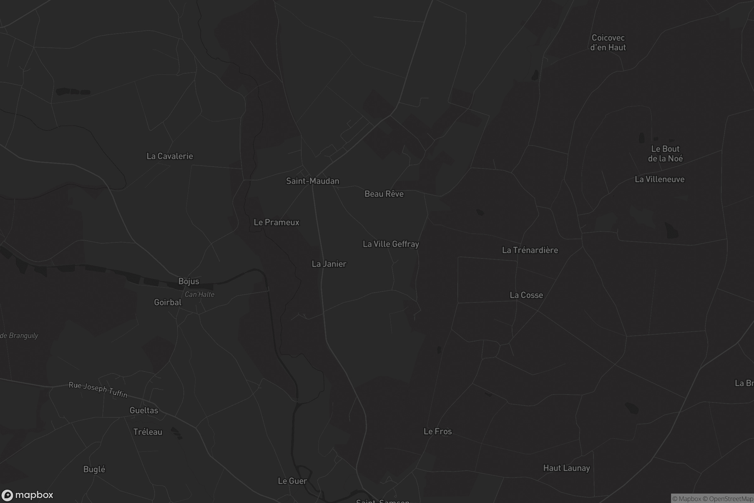 Carte de Saint-Maudan