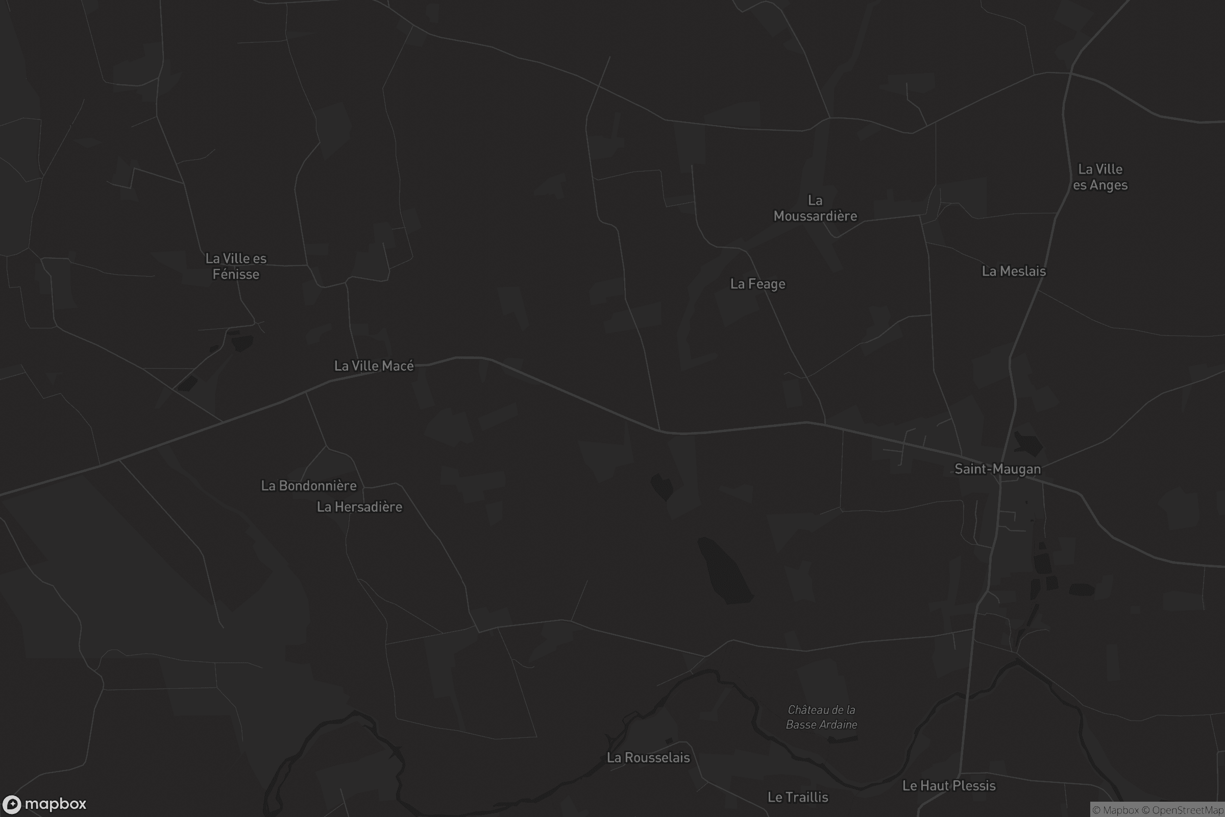 Carte de Saint-Maugan