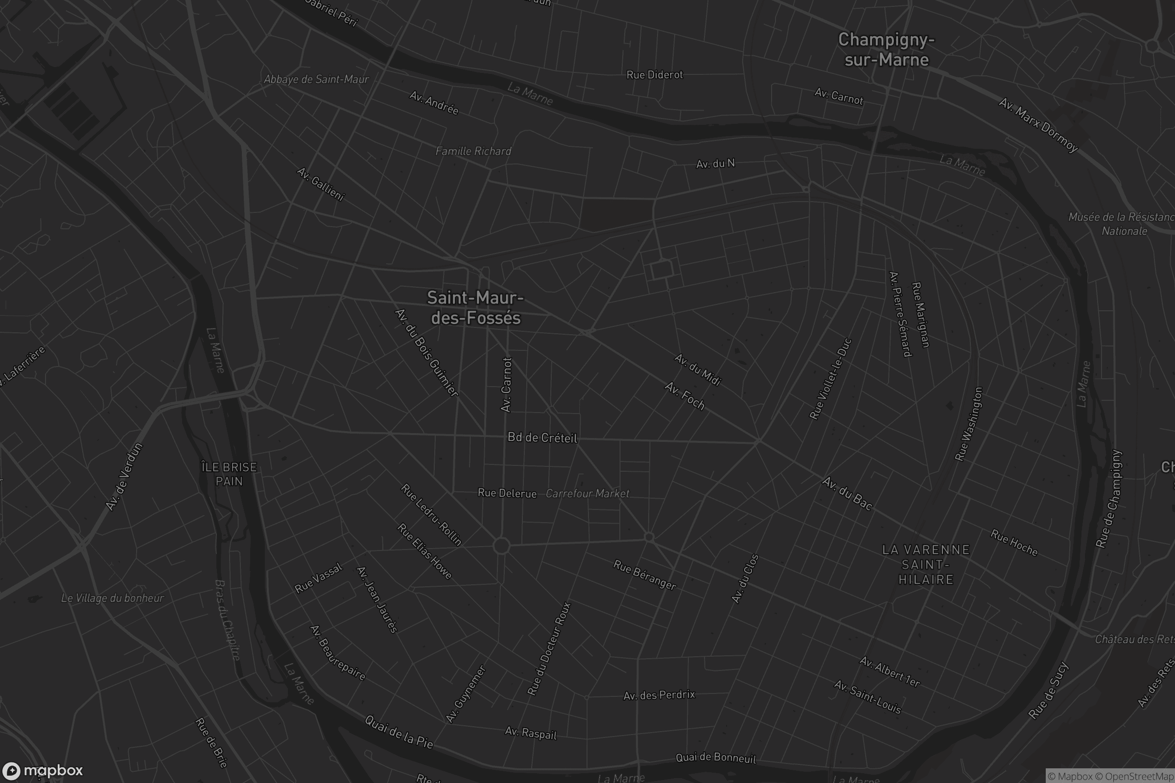 Carte de Saint-Maur-des-Fossés