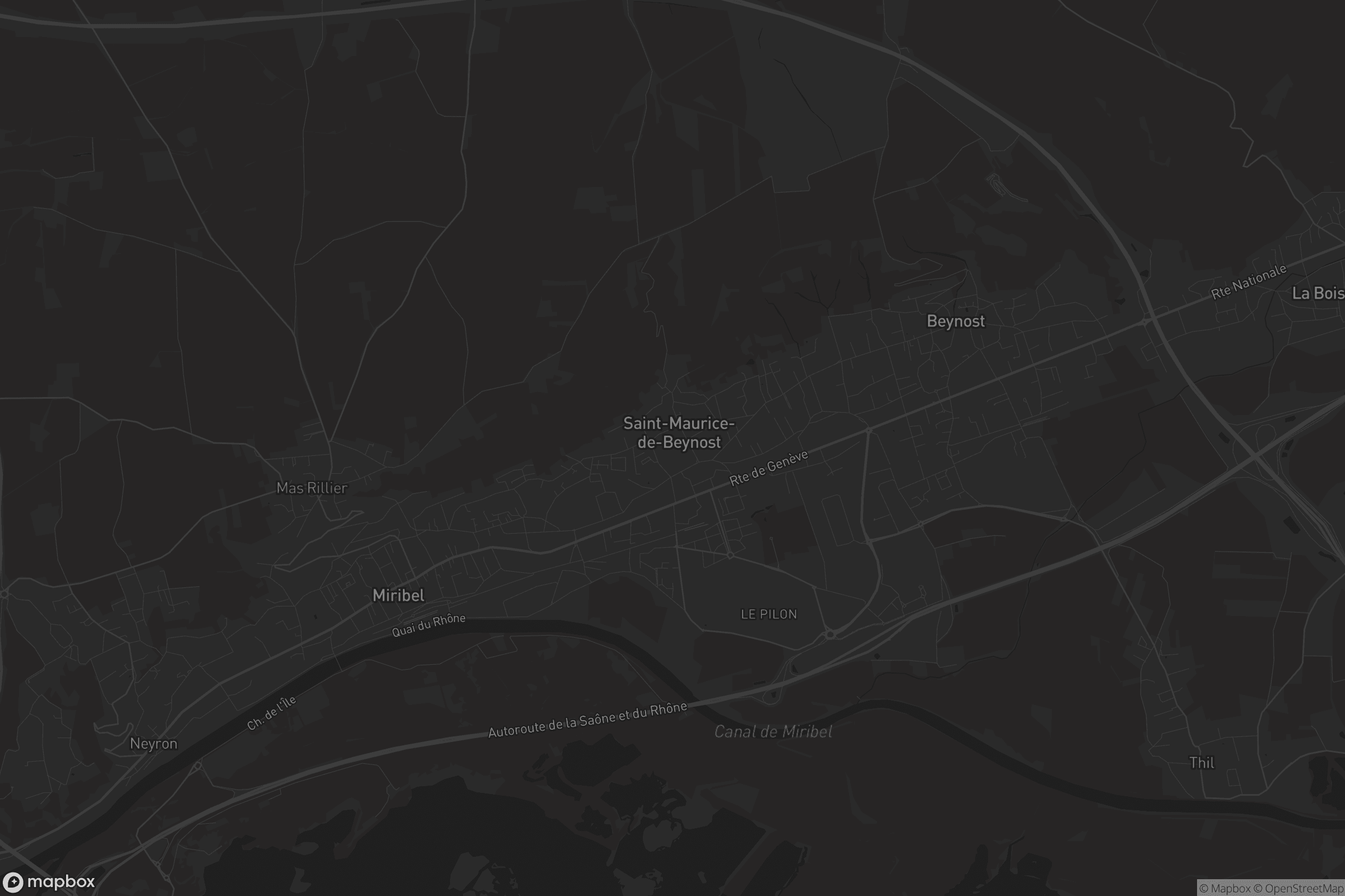 Carte de Saint-Maurice-de-Beynost