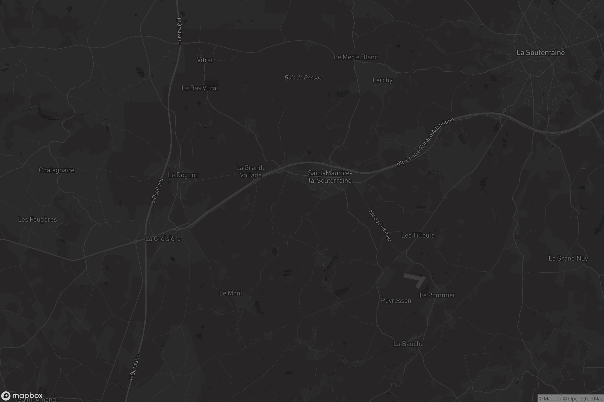 Carte de Saint-Maurice-la-Souterraine