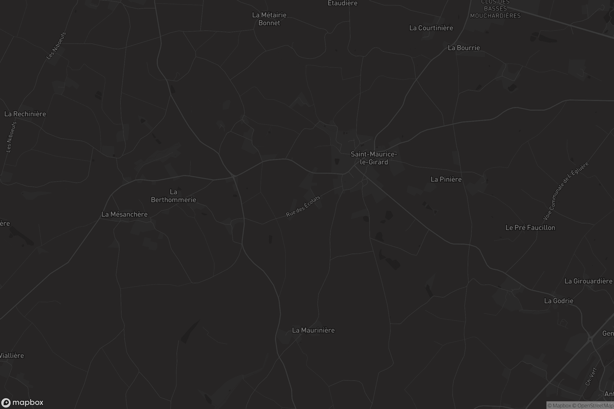 Carte de Saint-Maurice-le-Girard