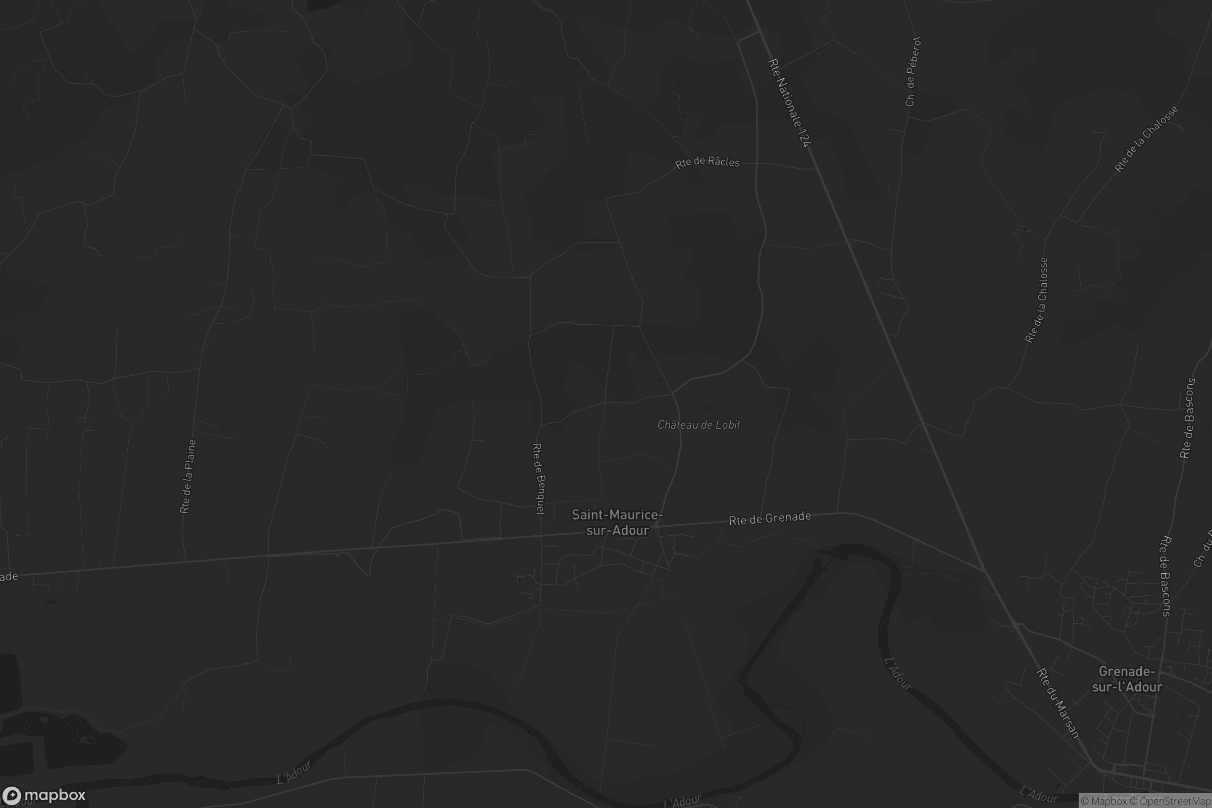 Carte de Saint-Maurice-sur-Adour
