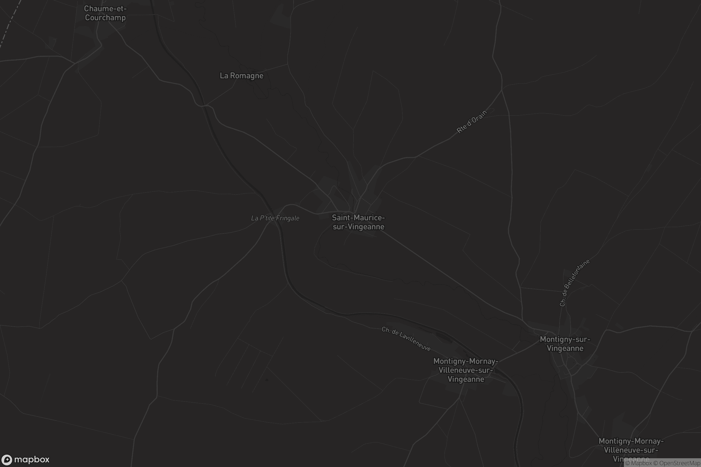 Carte de Saint-Maurice-sur-Vingeanne