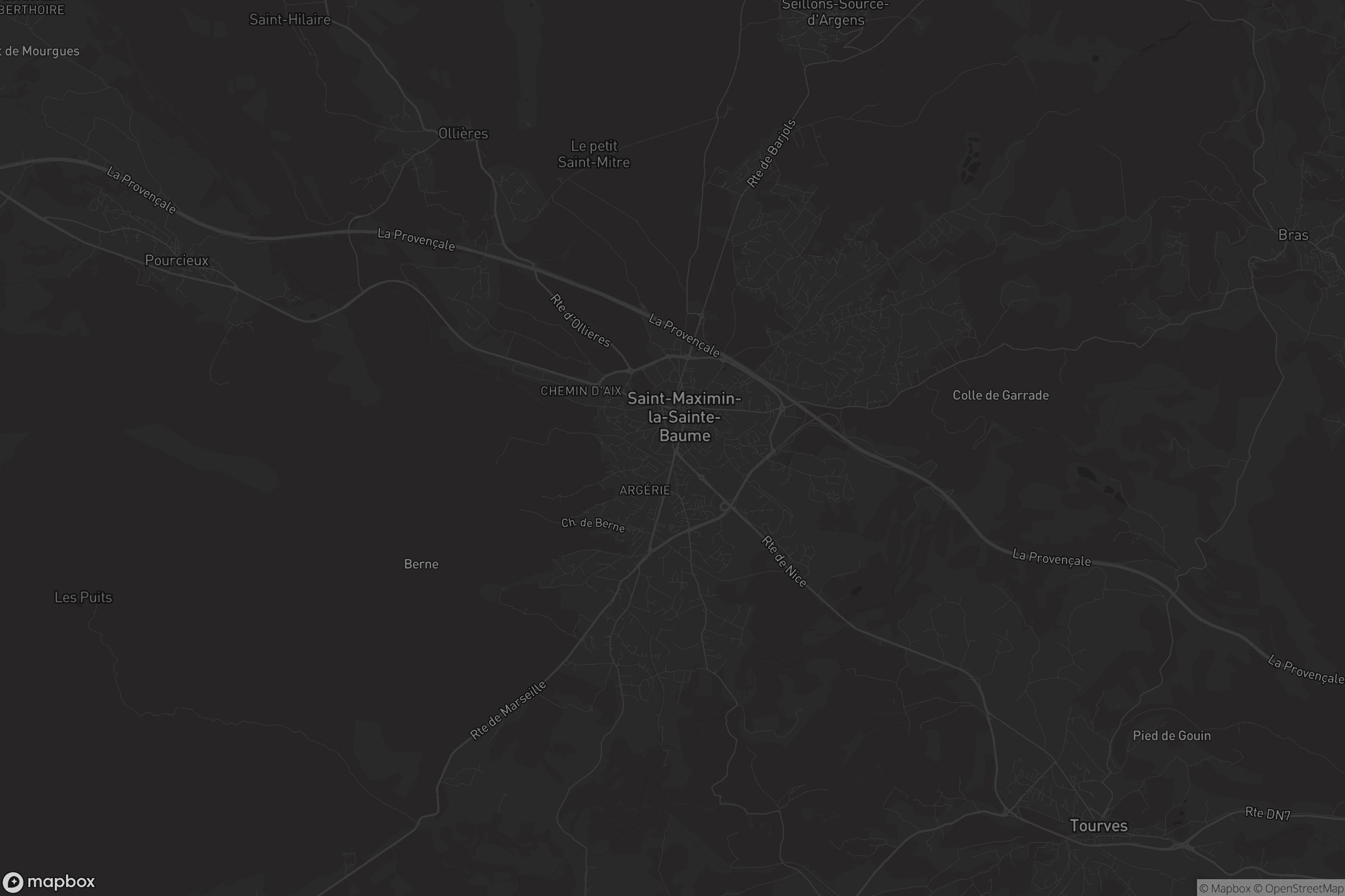 Carte de Saint-Maximin-la-Sainte-Baume