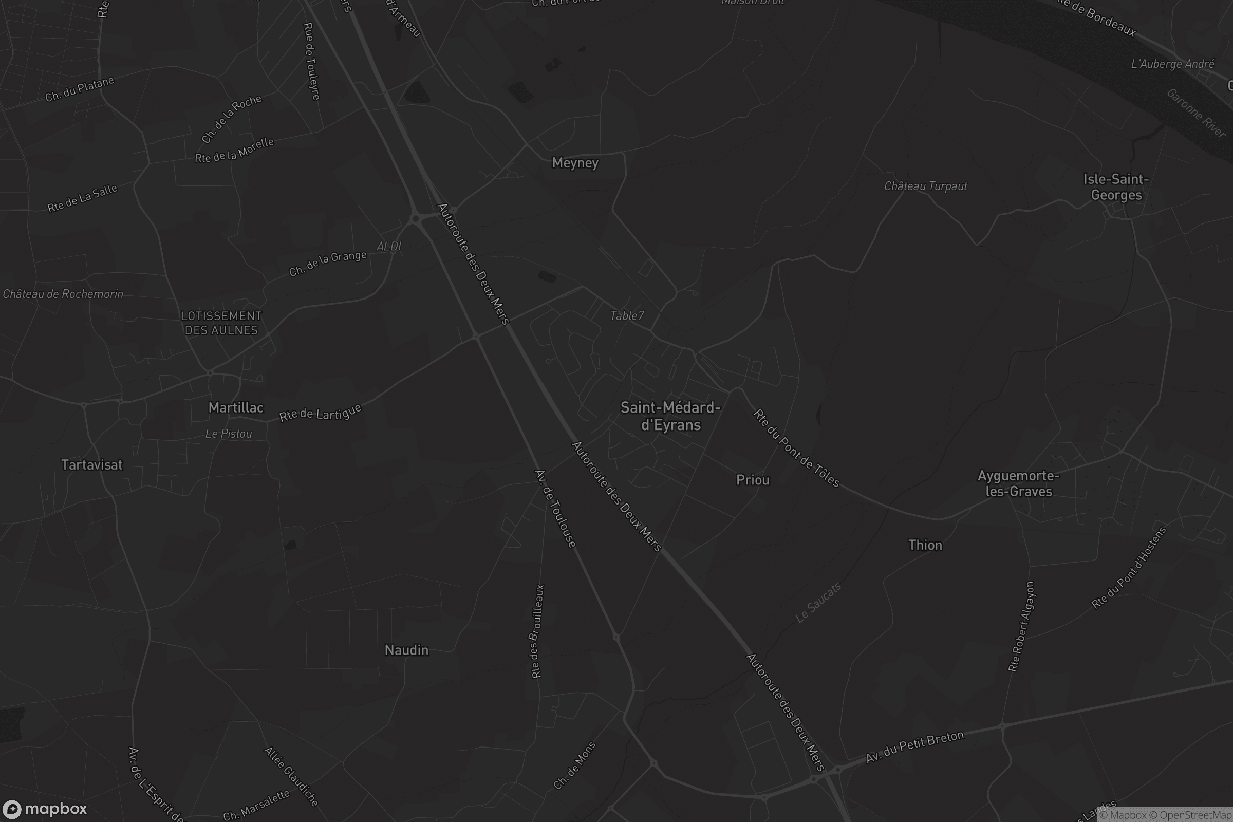 Carte de Saint-Médard-d'Eyrans