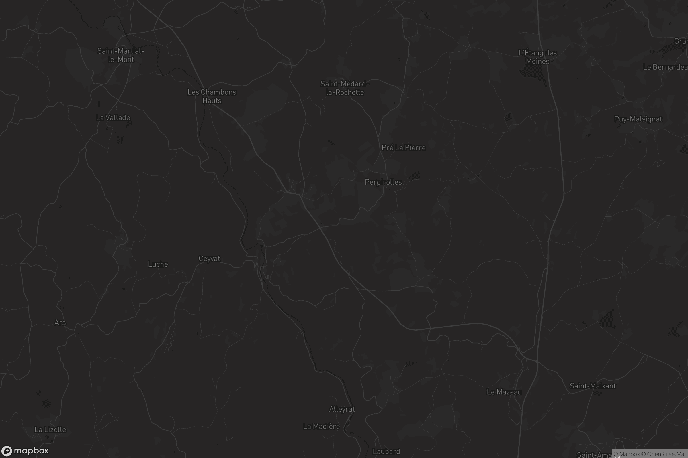 Carte de Saint-Médard-la-Rochette