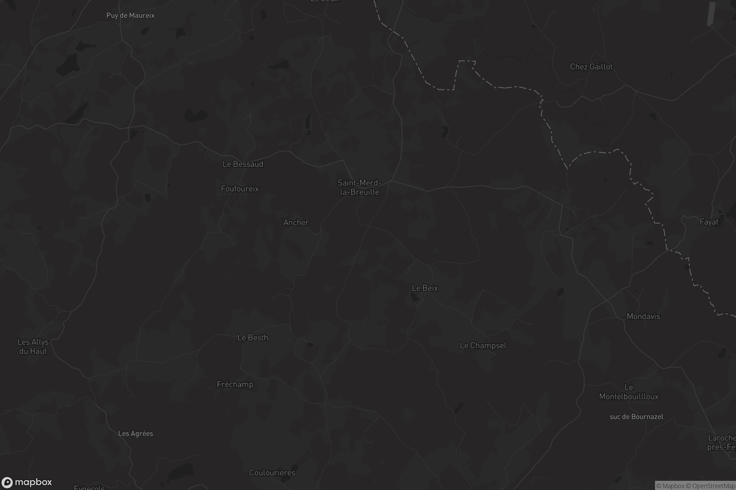 Carte de Saint-Merd-la-Breuille