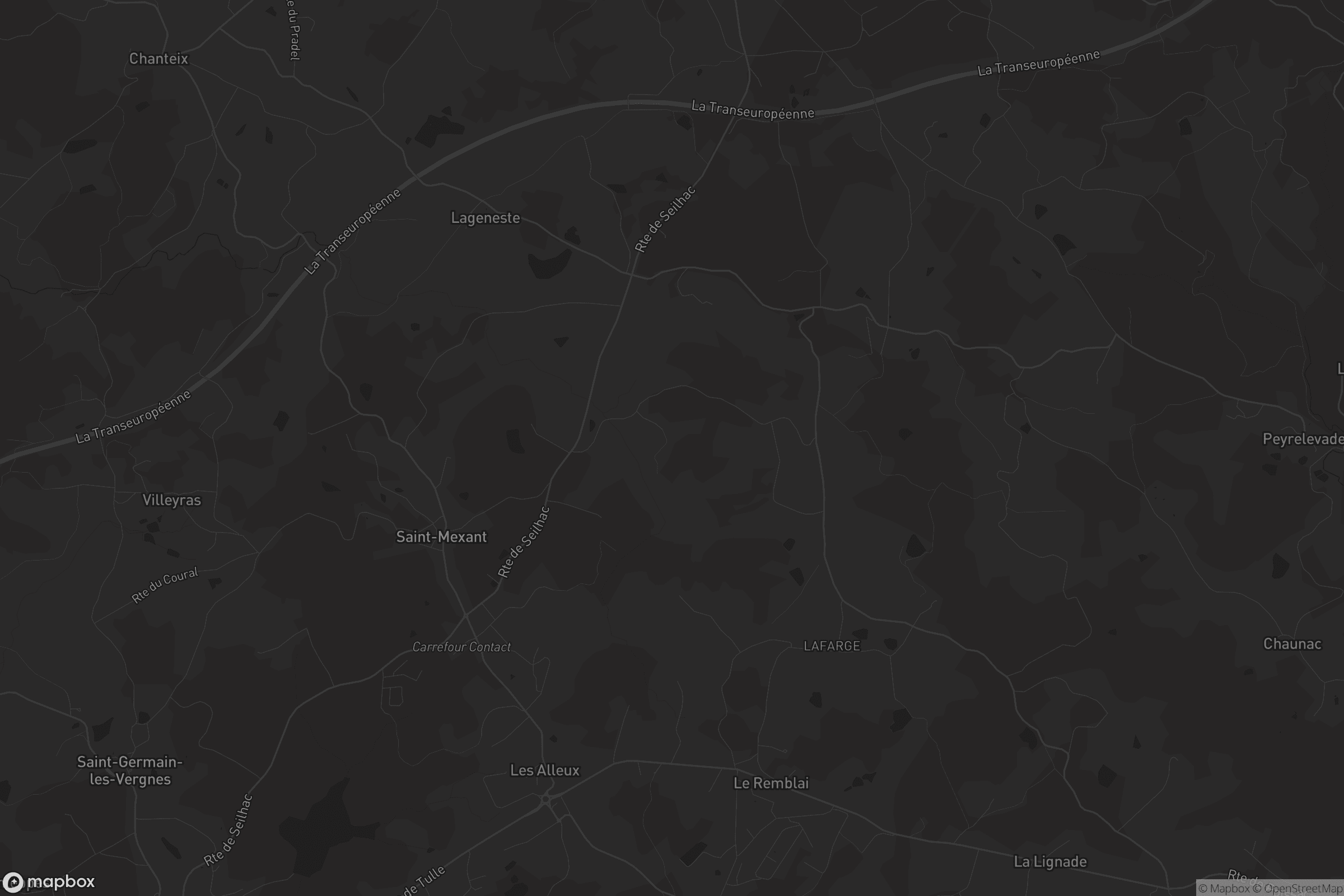 Carte de Saint-Mexant