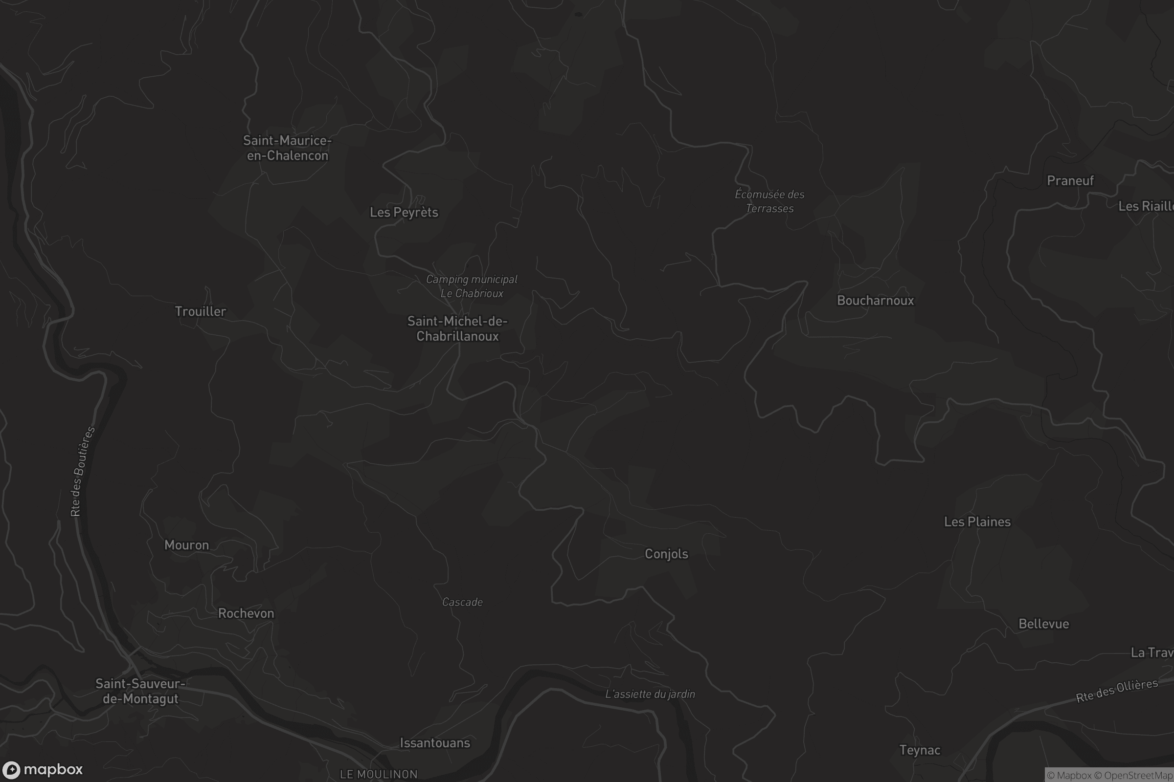 Carte de Saint-Michel-de-Chabrillanoux