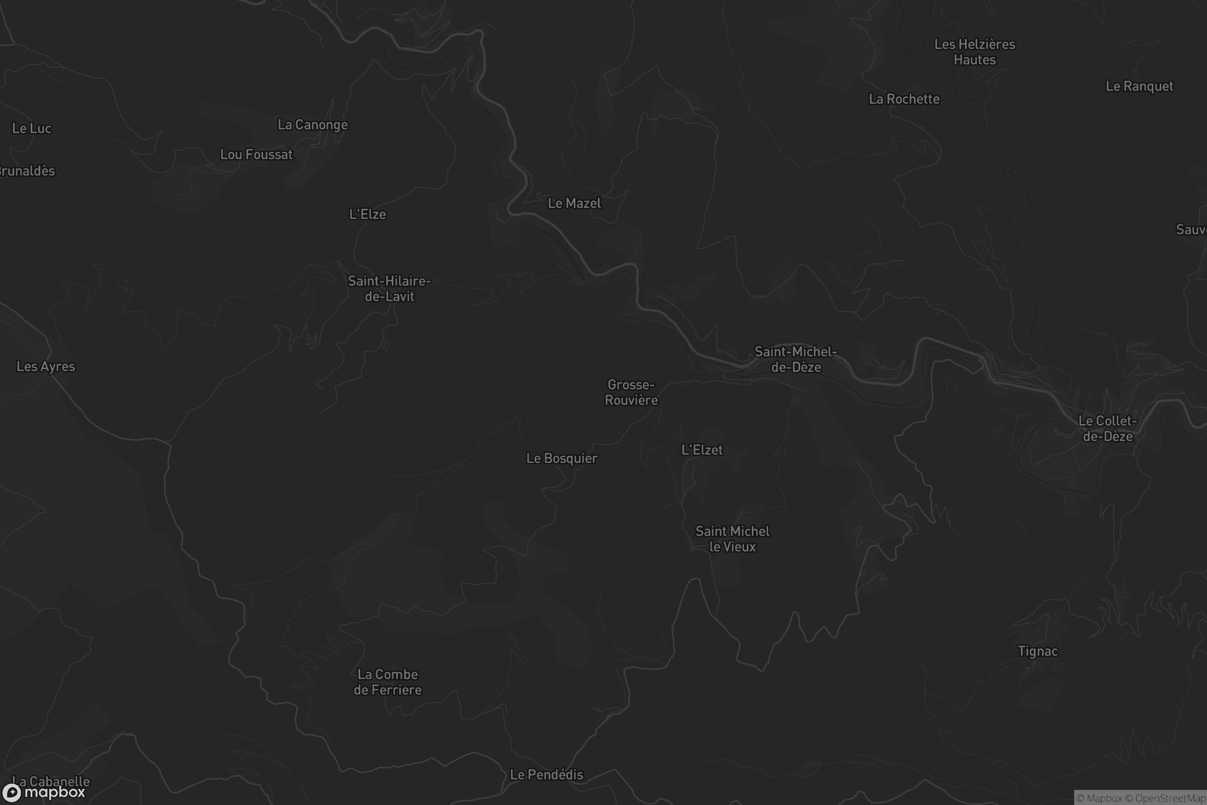 Carte de Saint-Michel-de-Dèze