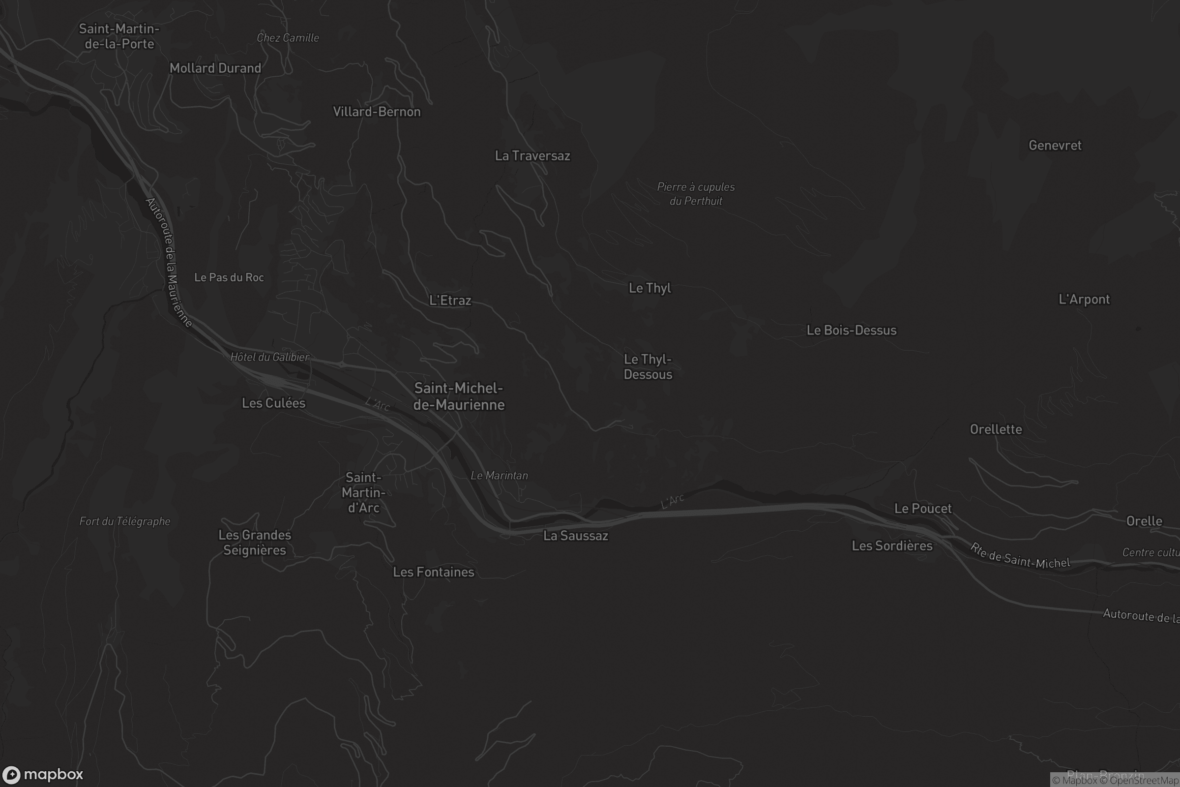 Carte de Saint-Michel-de-Maurienne