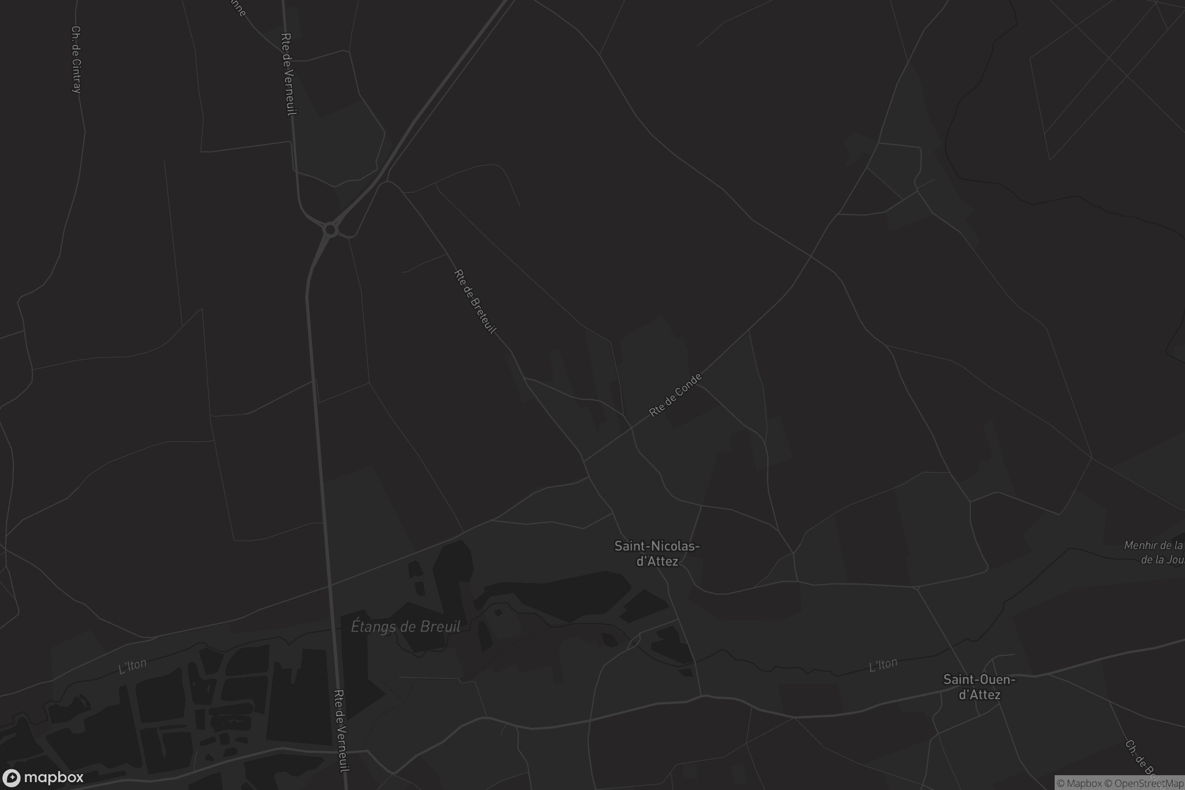 Carte de Saint-Nicolas-d'Attez