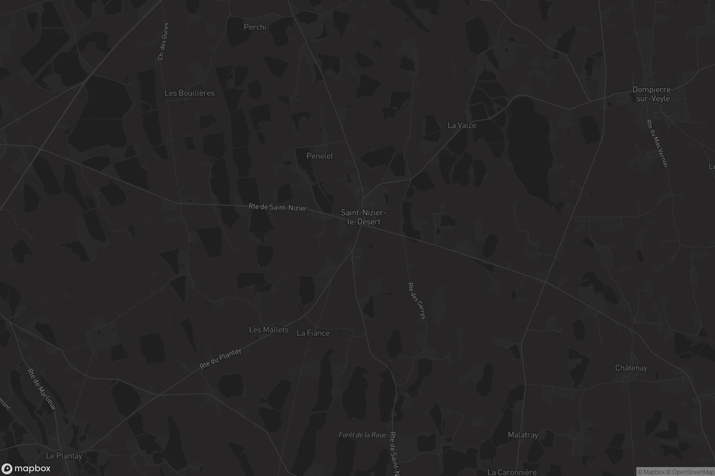 Carte de Saint-Nizier-le-Désert