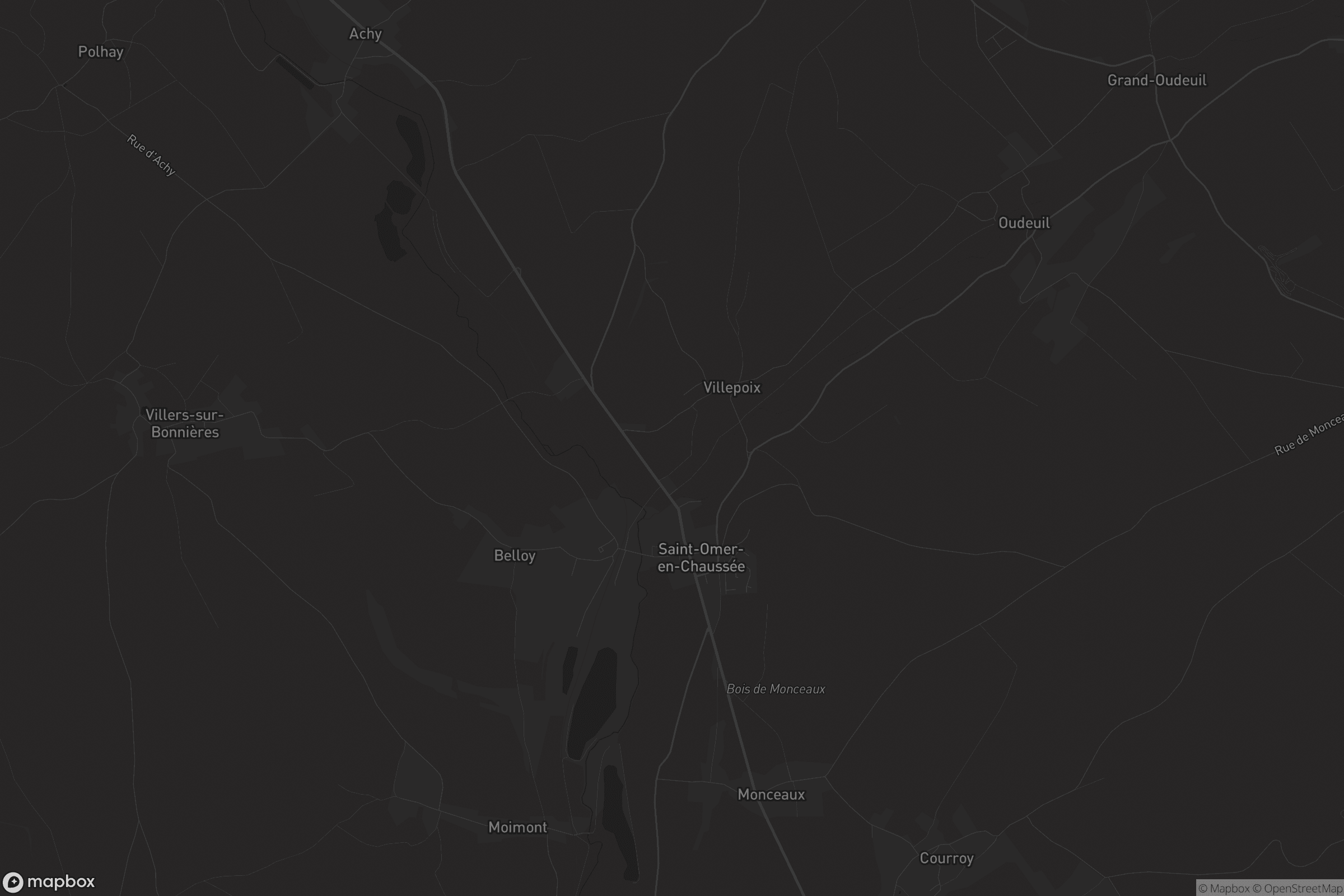 Carte de Saint-Omer-en-Chaussée