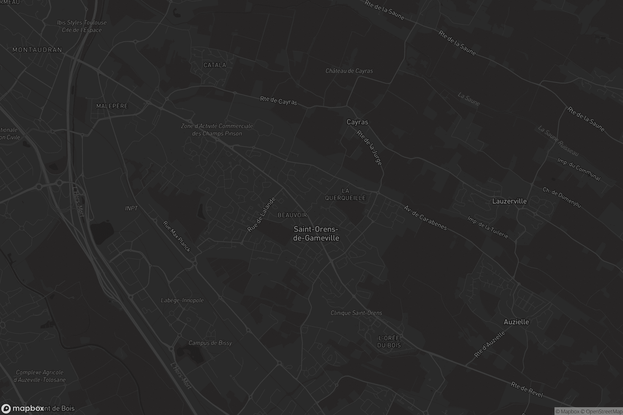 Carte de Saint-Orens-de-Gameville