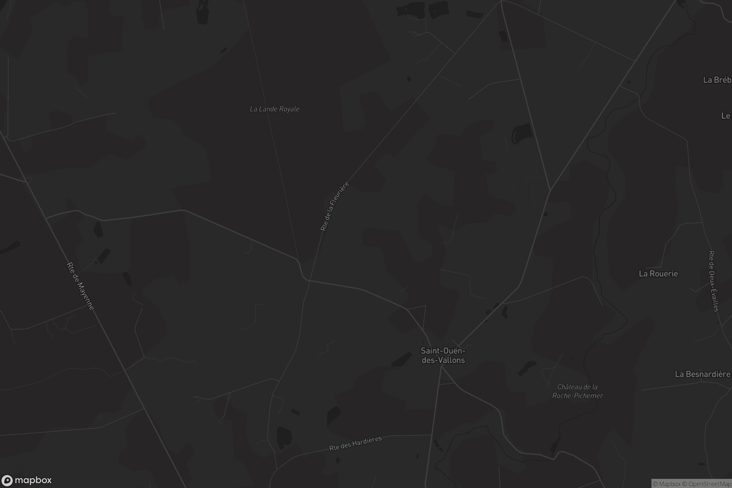 Carte de Saint-Ouën-des-Vallons