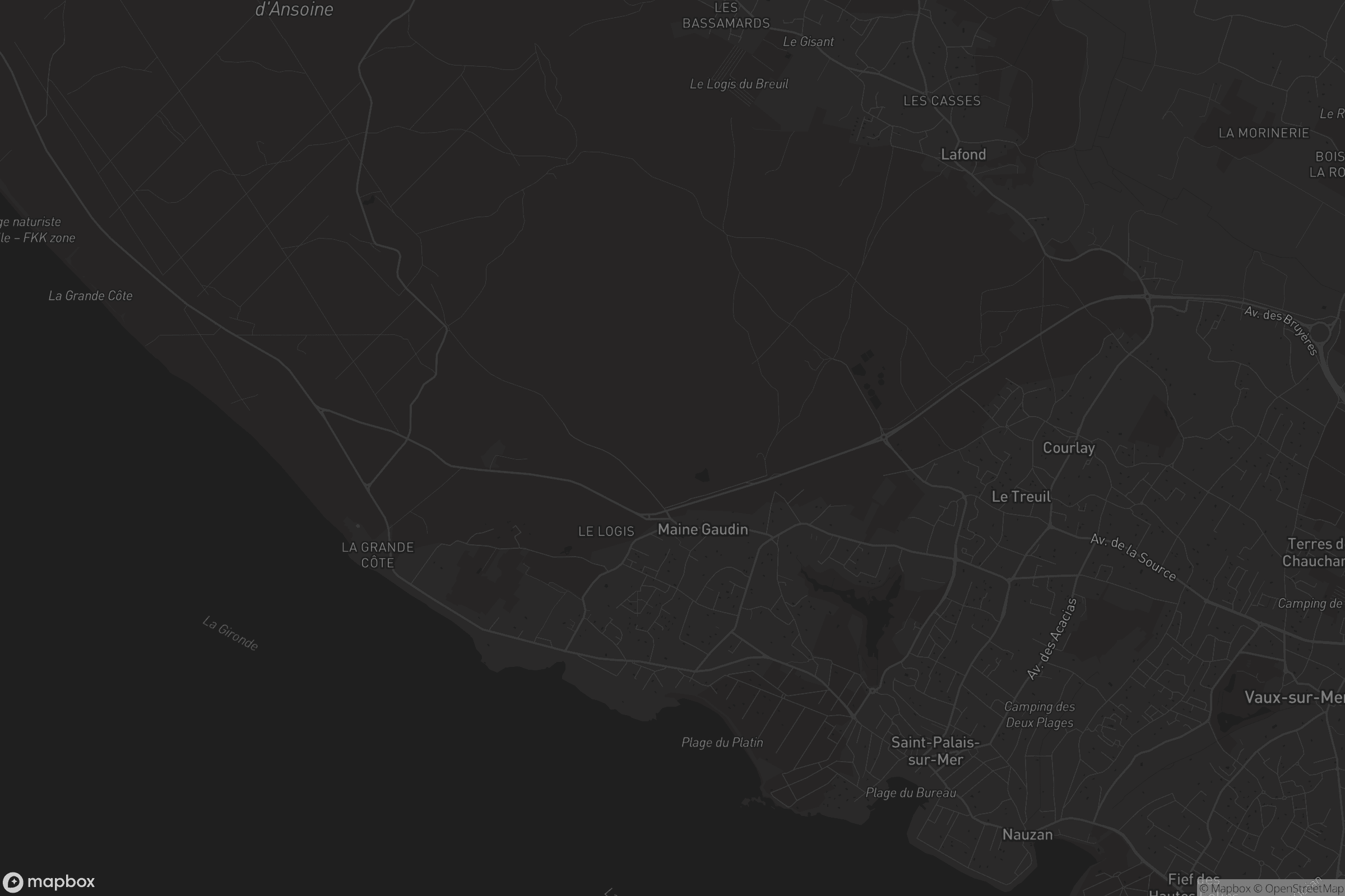 Carte de Saint-Palais-sur-Mer