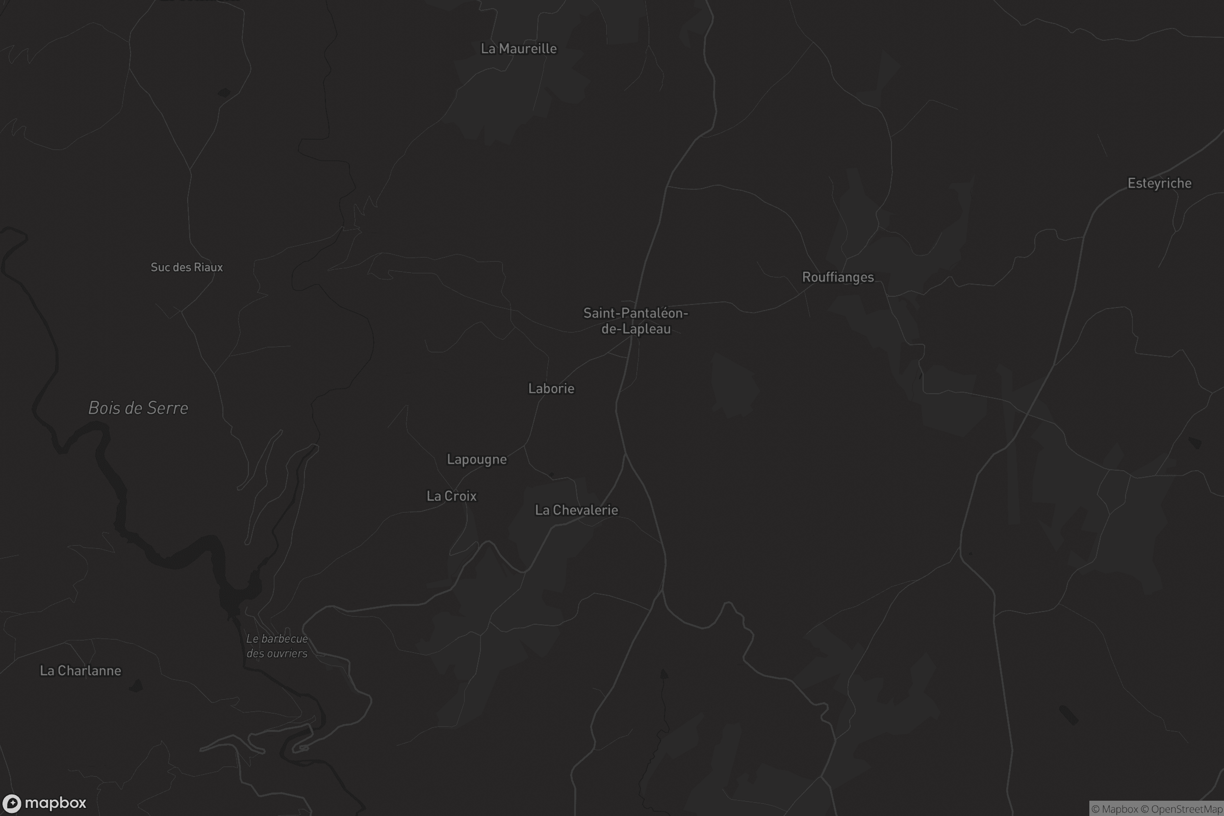 Carte de Saint-Pantaléon-de-Lapleau