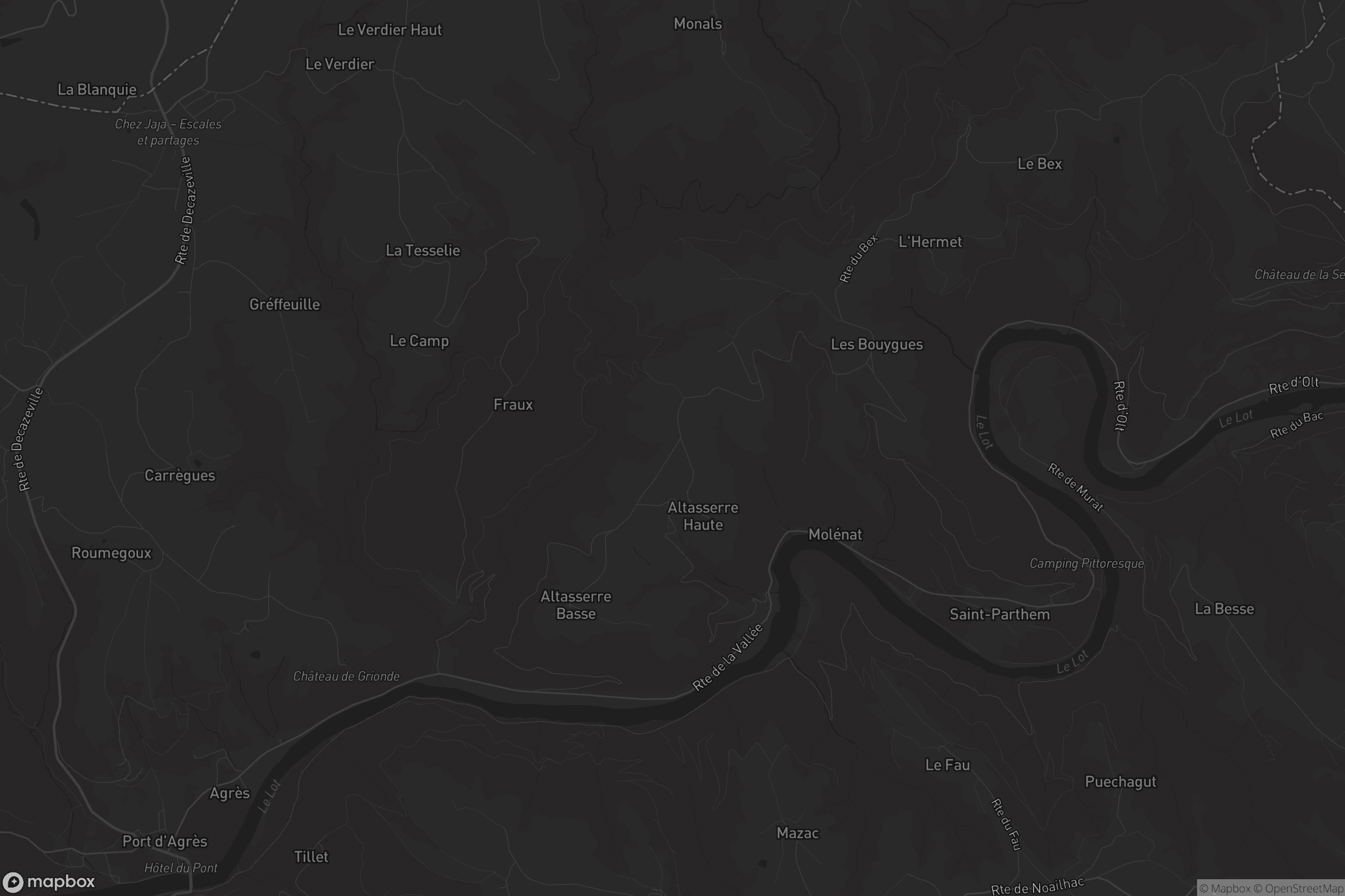 Carte de Saint-Parthem