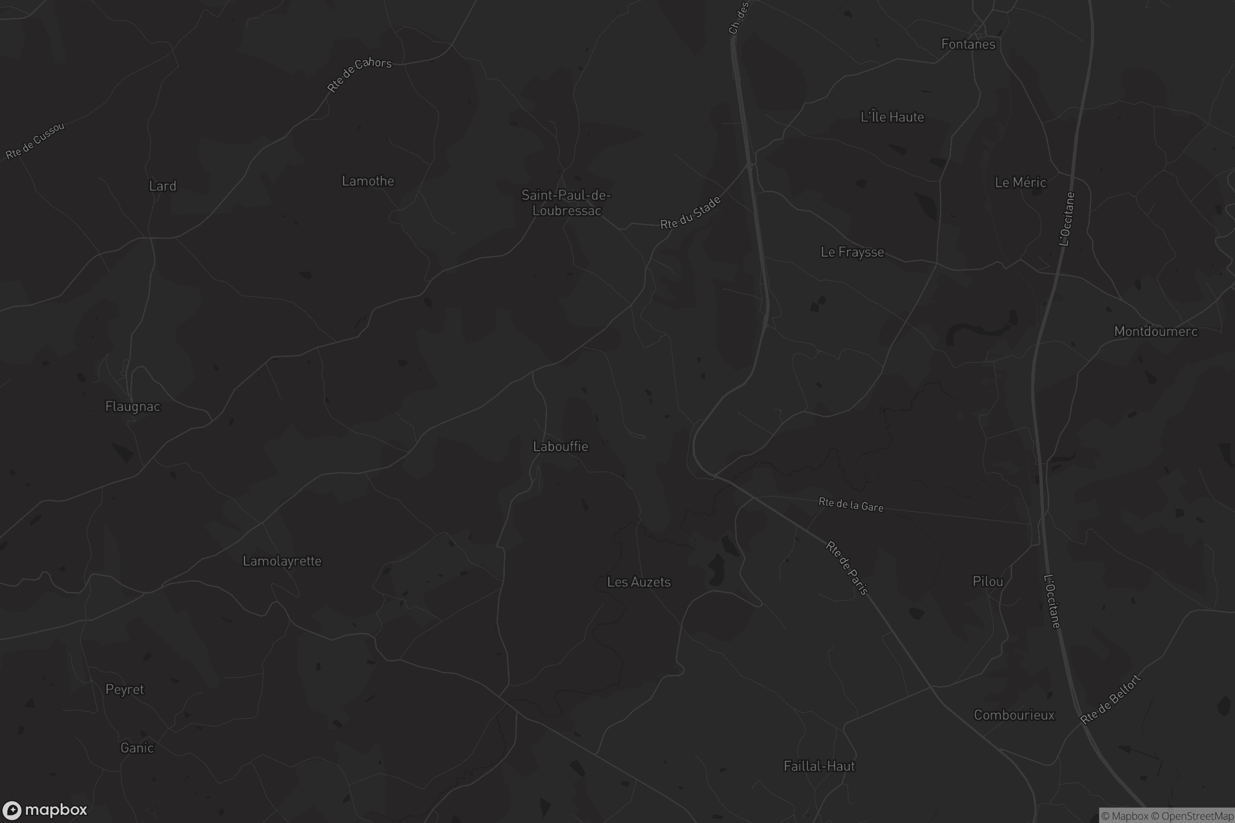 Carte de Saint-Paul-de-Loubressac