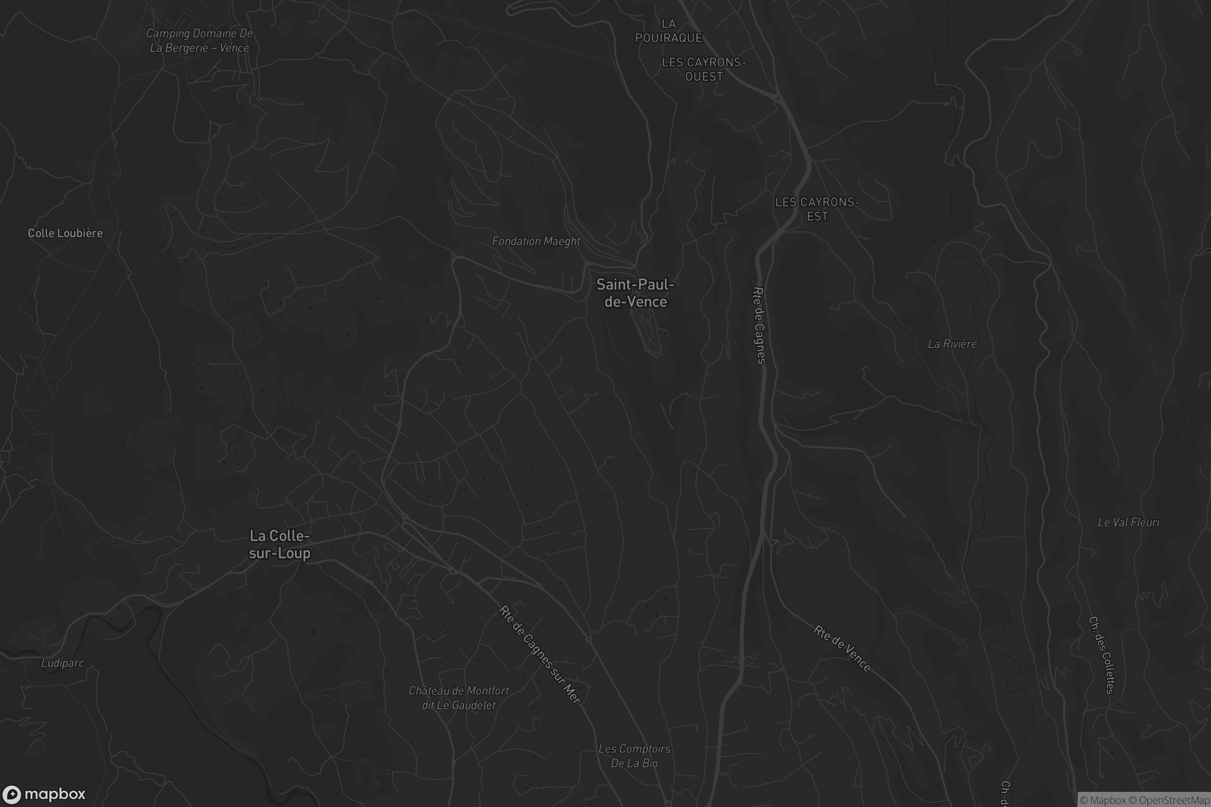 Carte de Saint-Paul-de-Vence