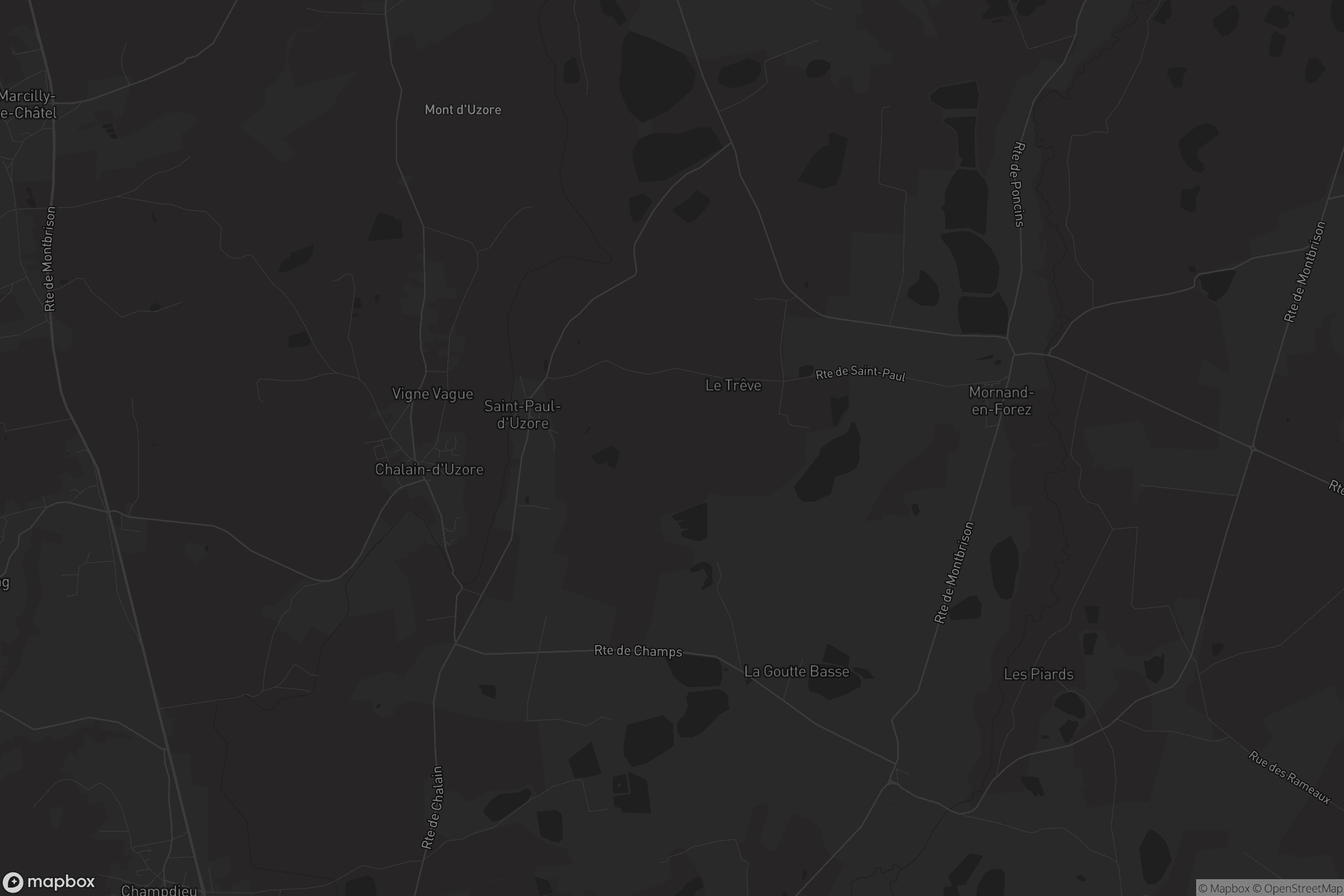 Carte de Saint-Paul-d'Uzore