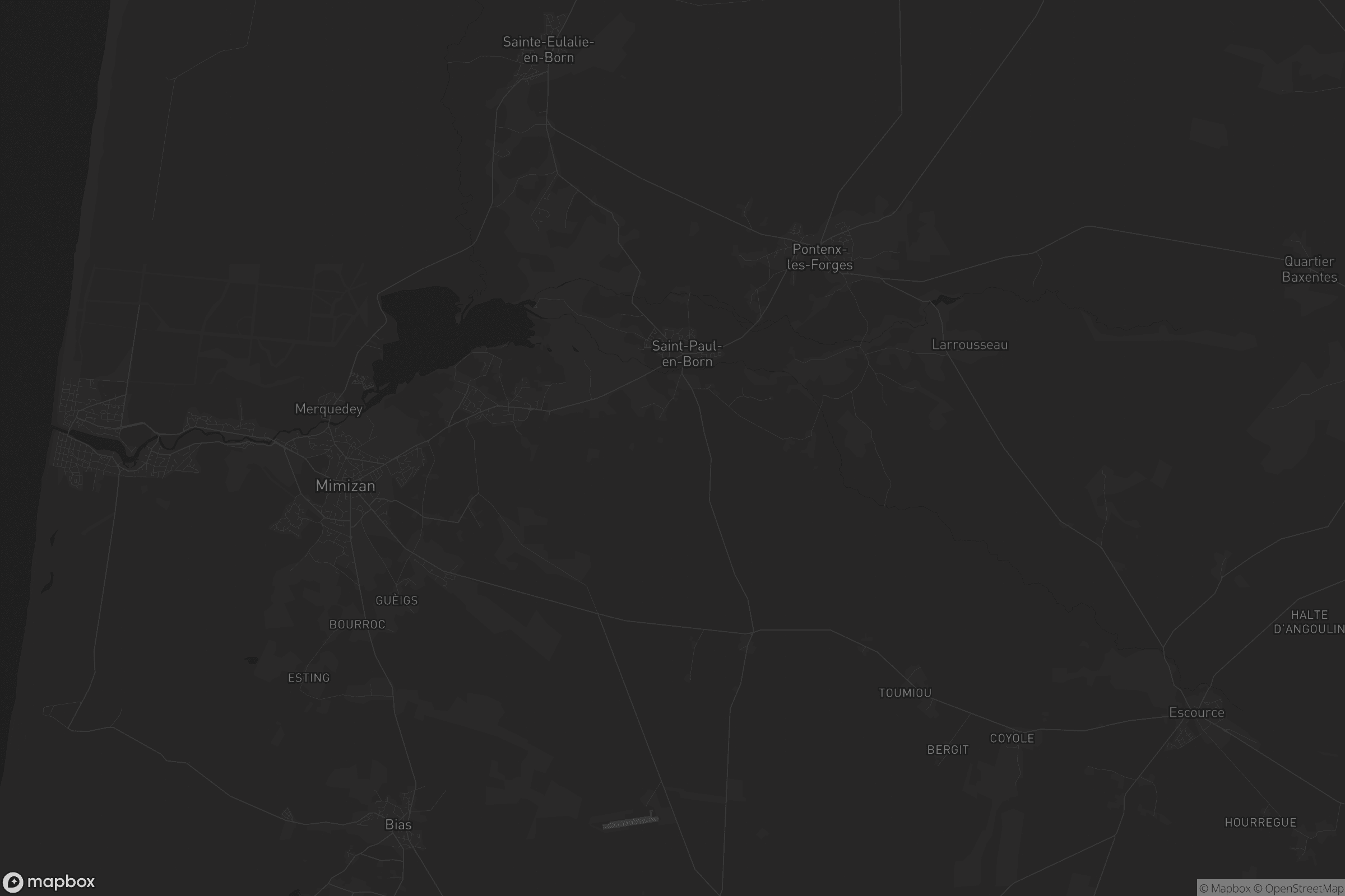 Carte de Saint-Paul-en-Born