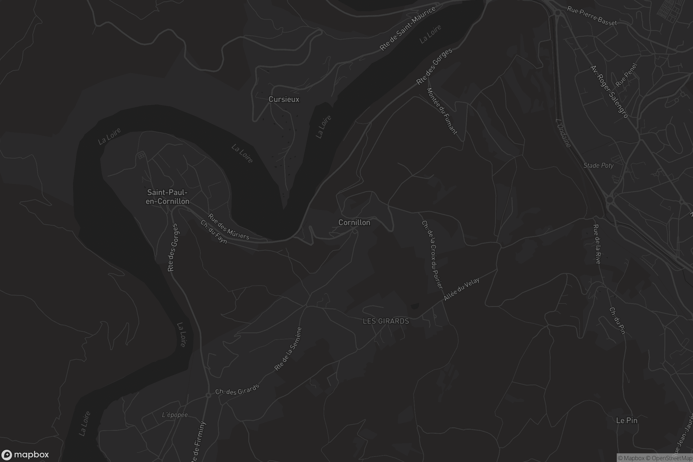 Carte de Saint-Paul-en-Cornillon