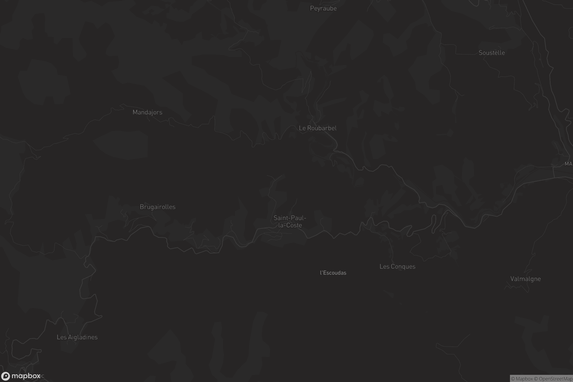 Carte de Saint-Paul-la-Coste